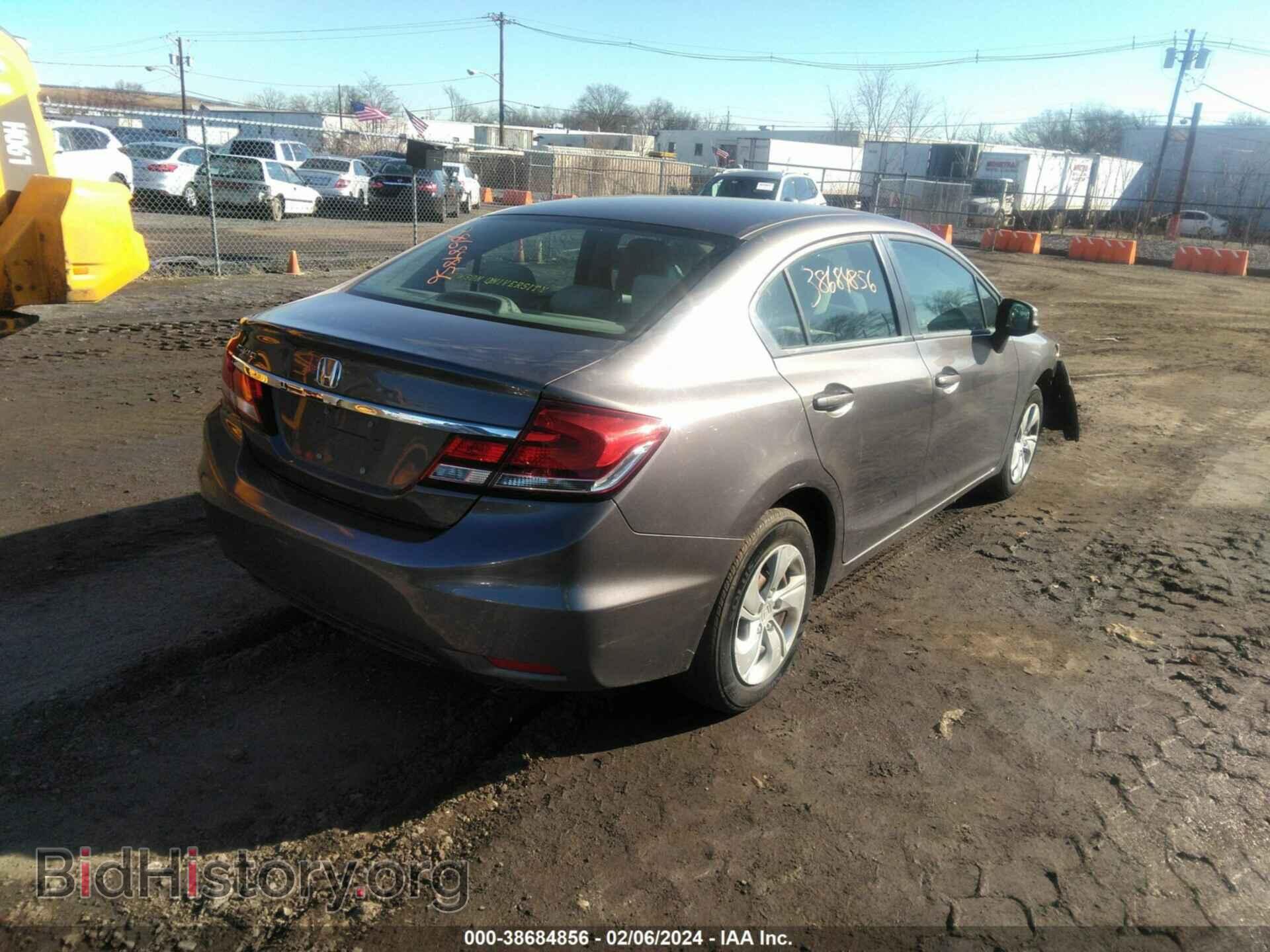 2013 HONDA CIVIC - VIN: 19XFB2F54DE247697 - Фото 4
