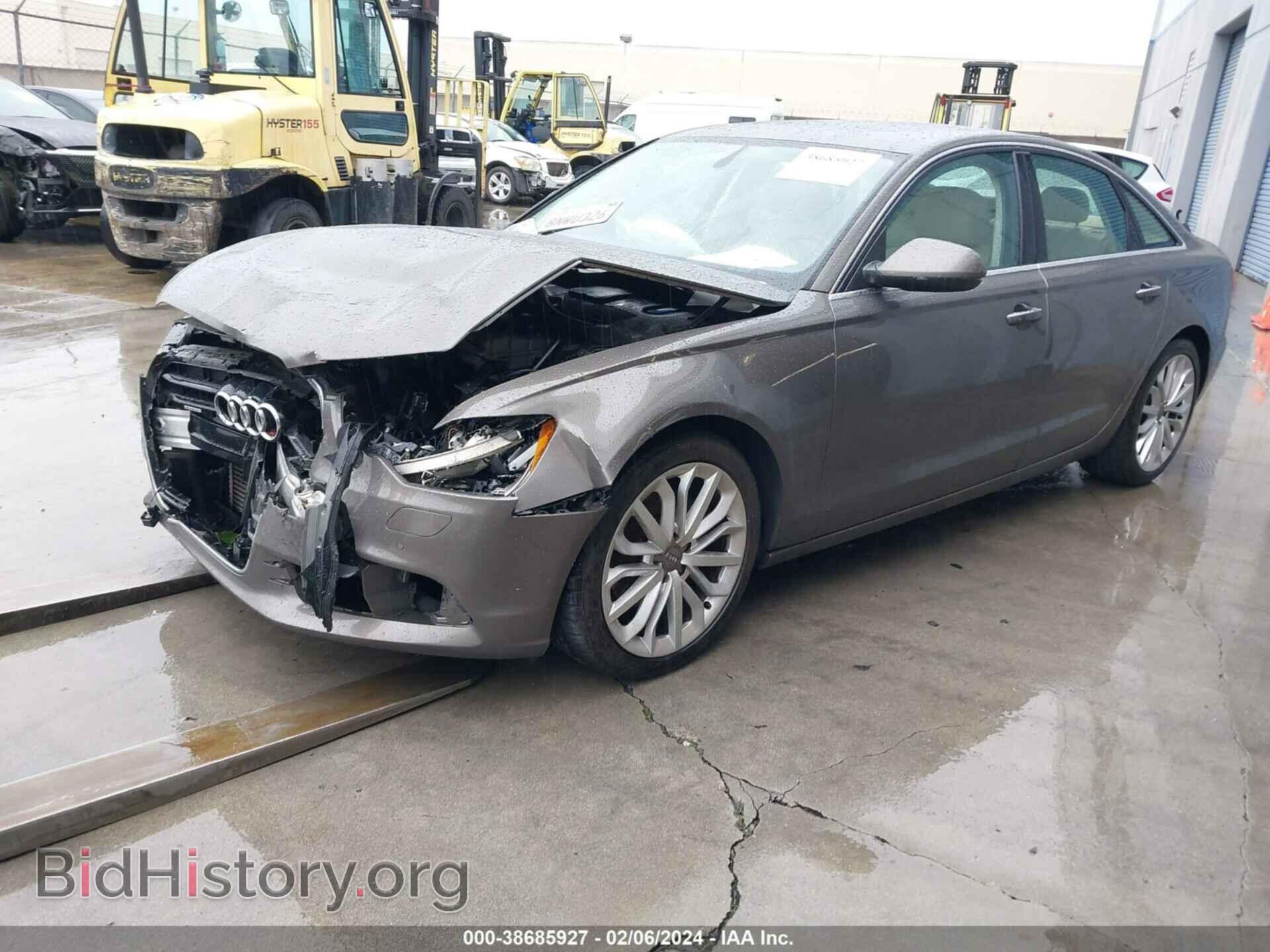 2013 AUDI A6 - VIN: WAUGFAFC0DN080488 - Фото 2