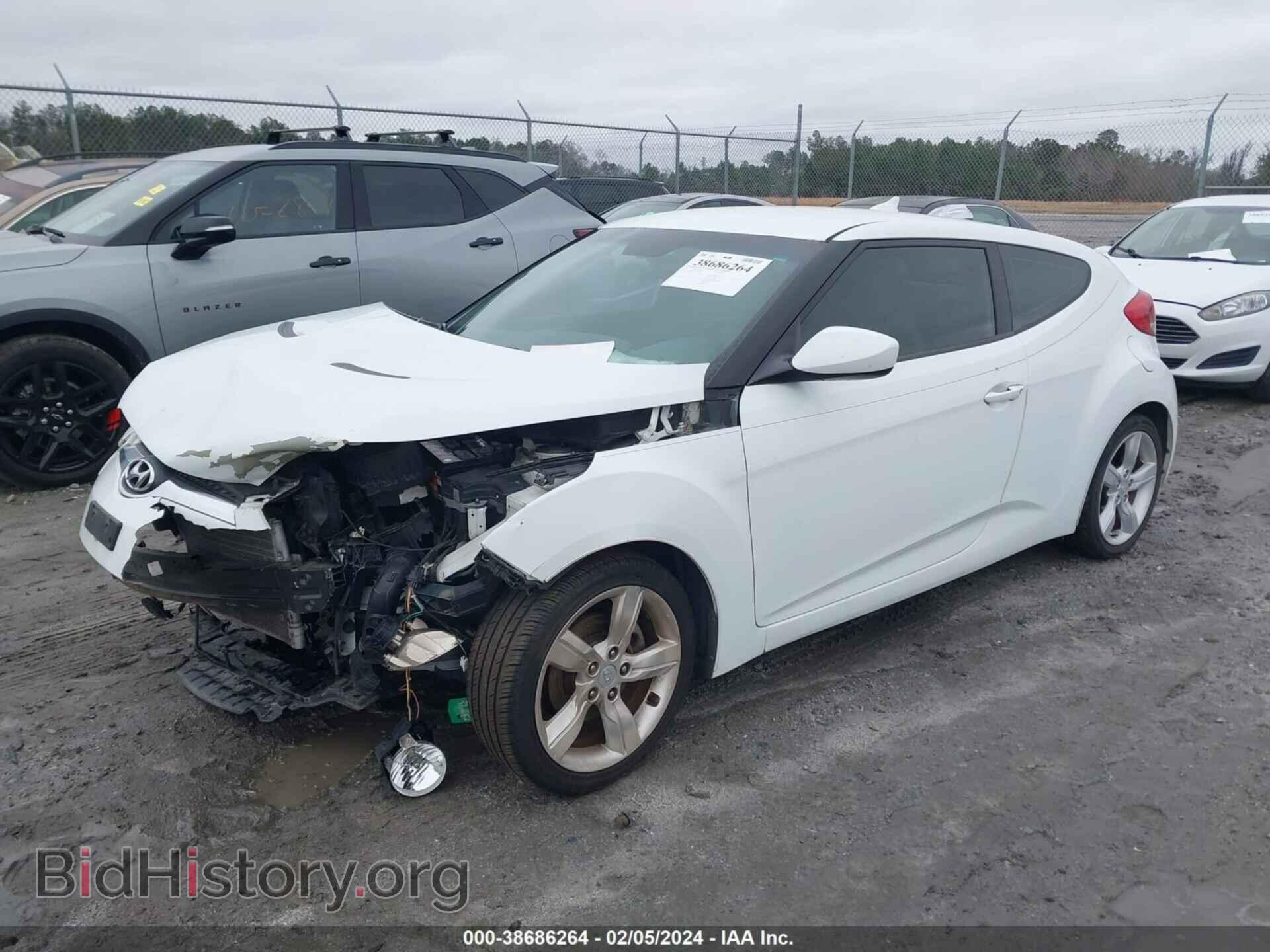 2012 HYUNDAI VELOSTER - VIN: KMHTC6AD2CU019411 - Фото 2