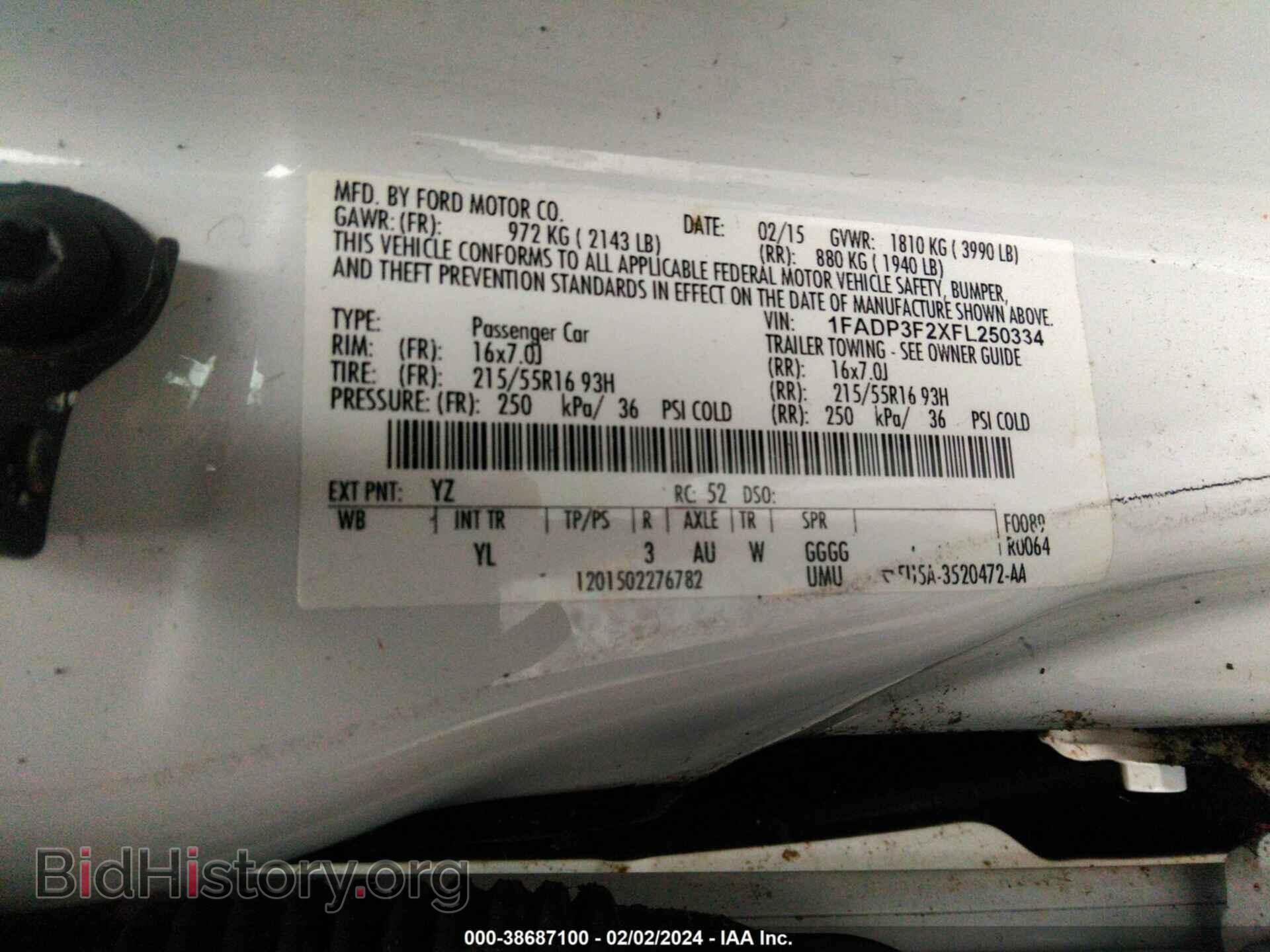 2015 FORD FOCUS - VIN: 1FADP3F2XFL250334 - Photo 9