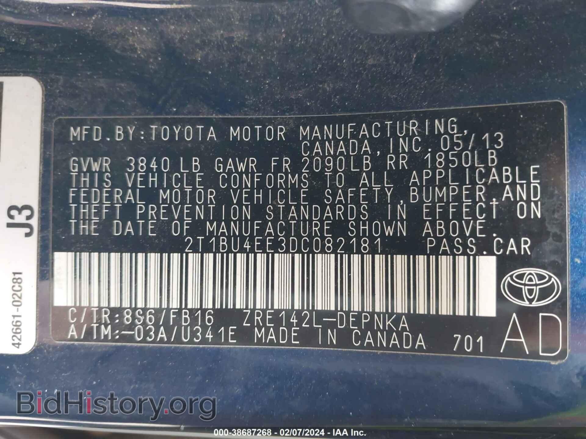 2013 TOYOTA COROLLA - VIN: 2T1BU4EE3DC082181 - Photo 9