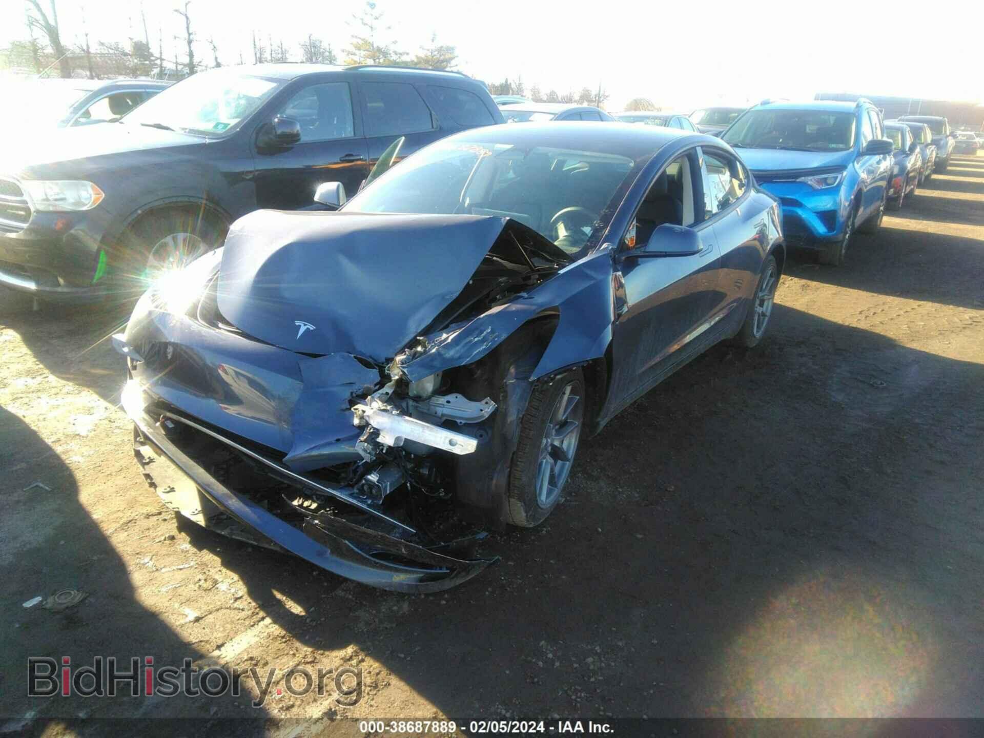 2022 TESLA MODEL 3 - VIN: 5YJ3E1EB0NF313735 - Фото 2