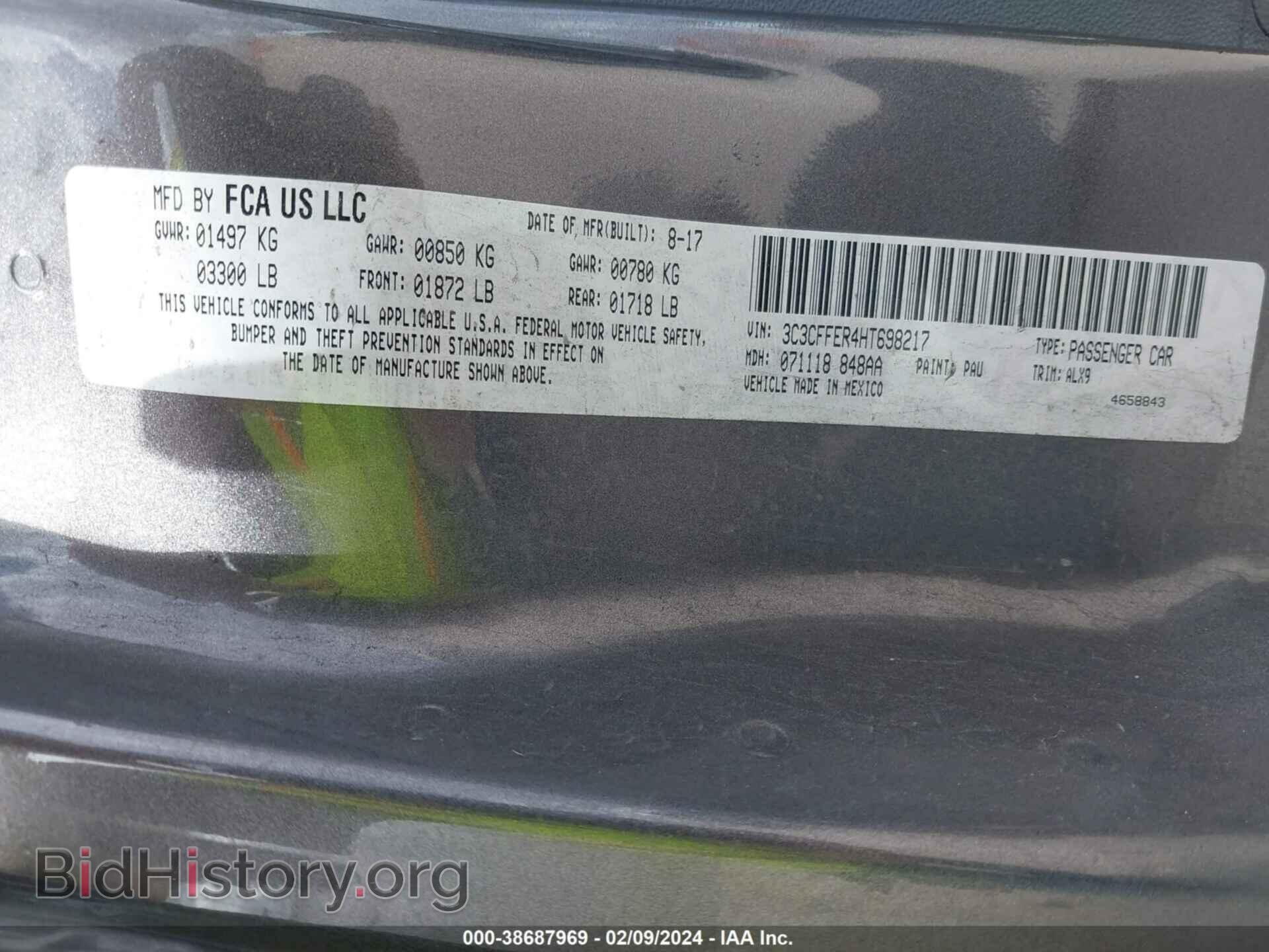 2017 FIAT 500C - VIN: 3C3CFFER4HT698217 - Photo 9