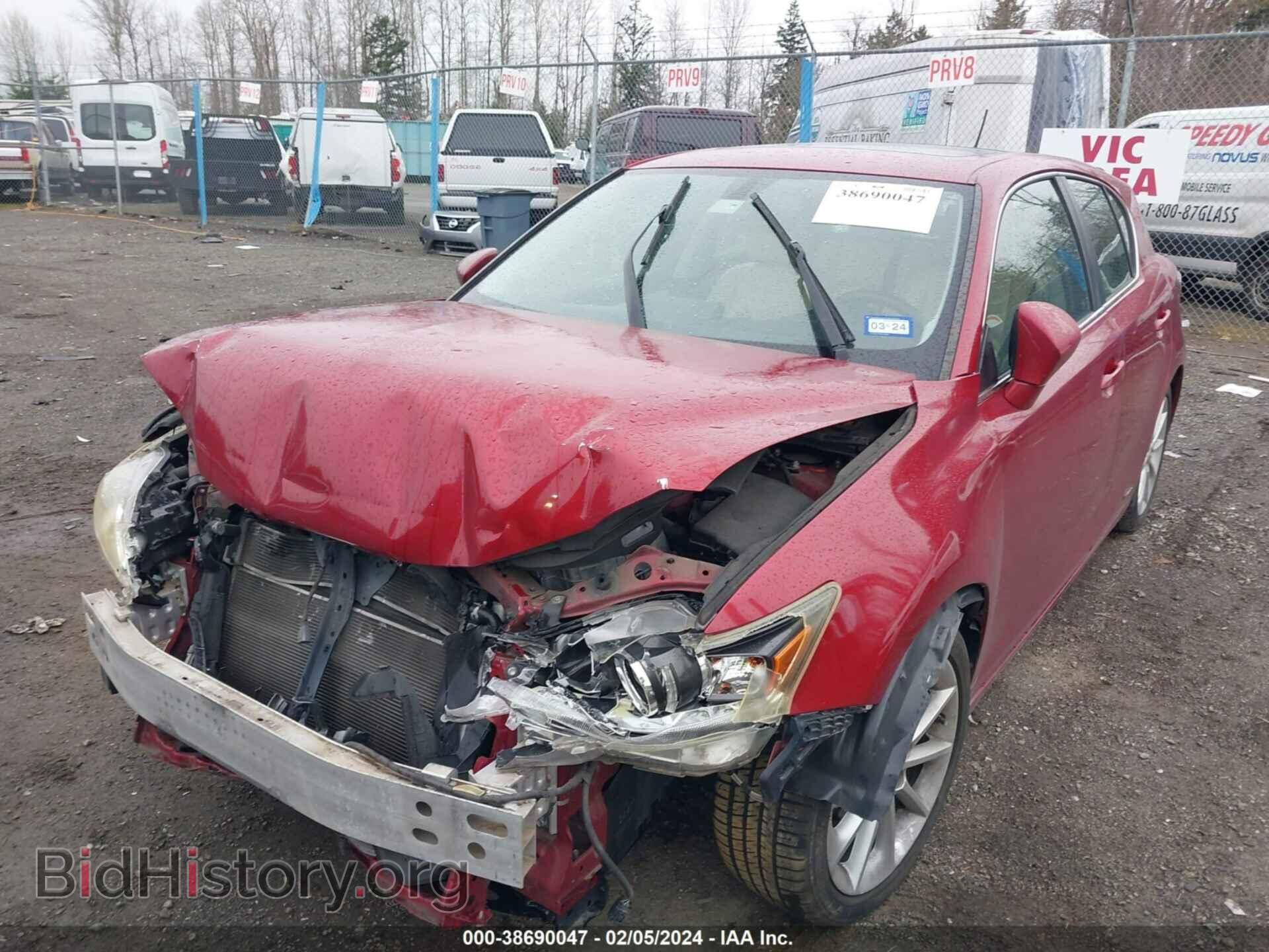2011 LEXUS CT 200H - VIN: JTHKD5BH3B2005535 - Фото 2