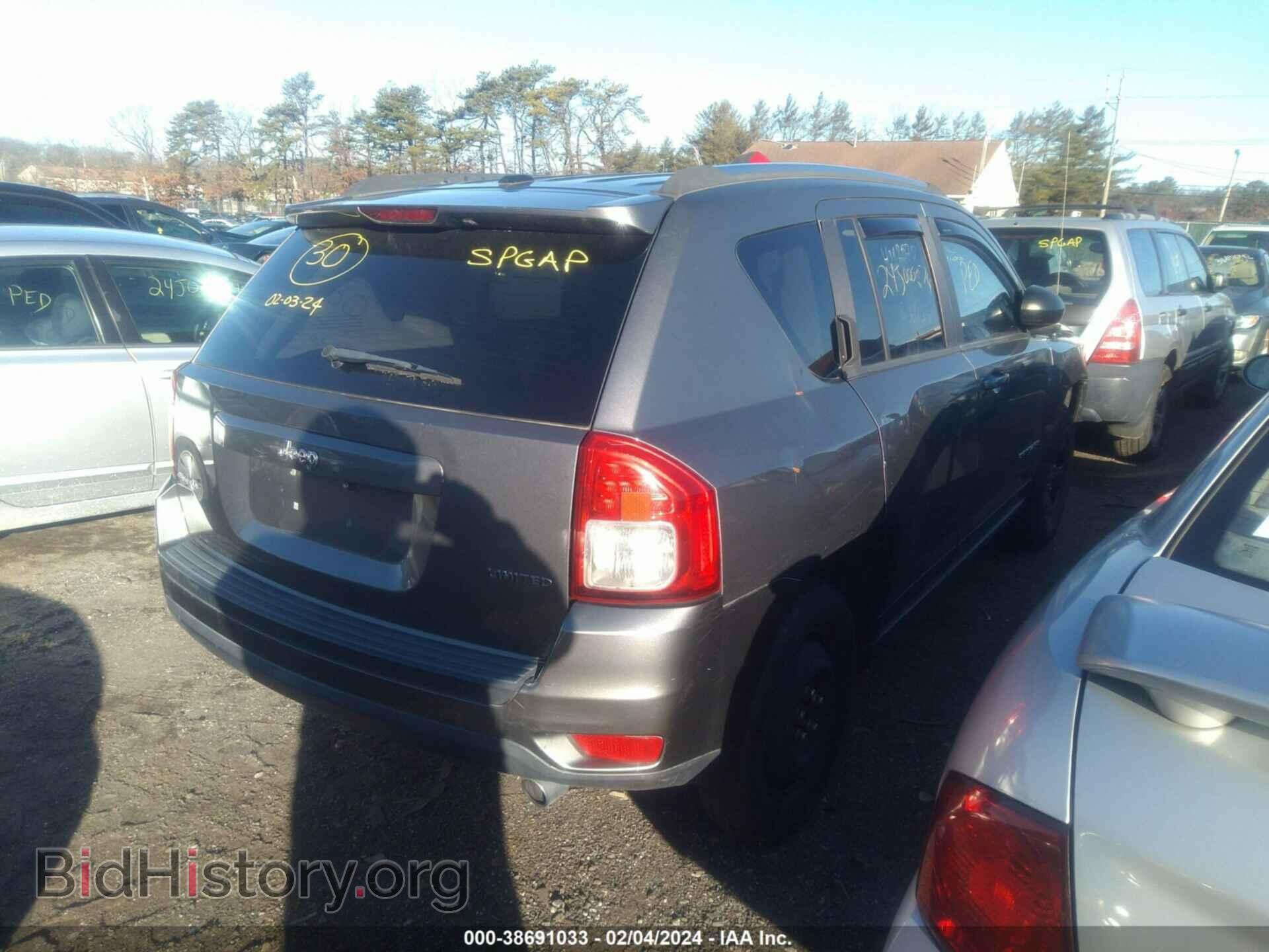 2012 JEEP COMPASS - VIN: 1C4NJDCB7CD625452 - Фото 4