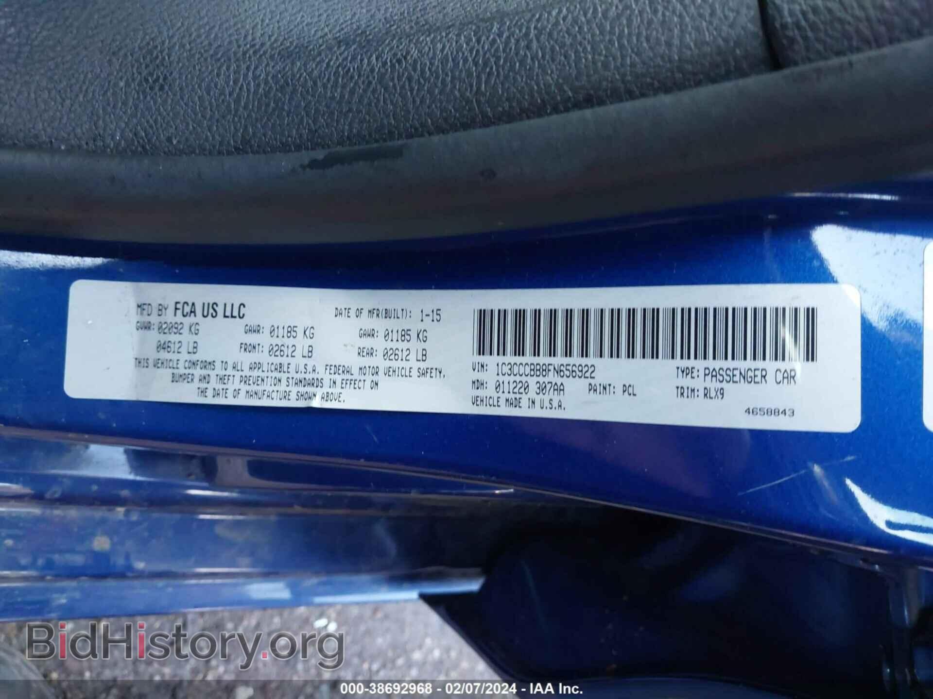 2015 CHRYSLER 200 - VIN: 1C3CCCBB8FN656922 - Photo 9