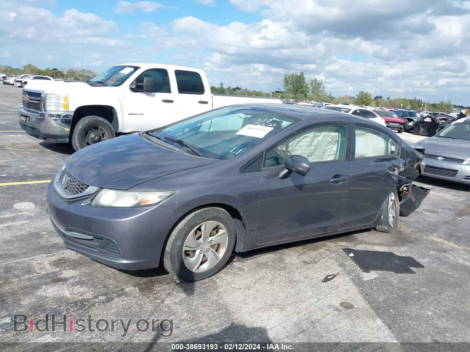 2014 HONDA CIVIC - VIN: 2HGFB2F58EH513553 - Фото 2