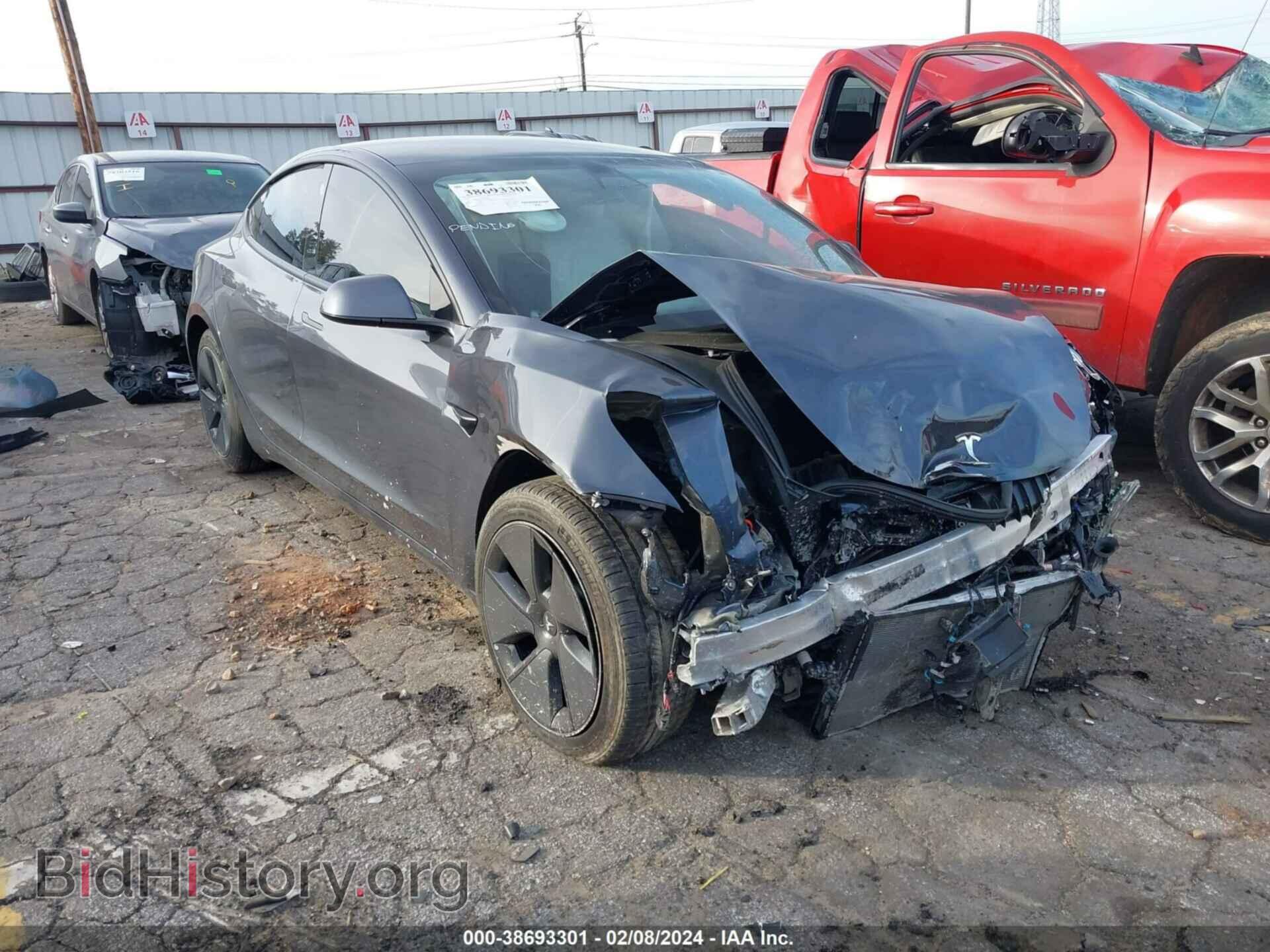 Photo 5YJ3E1EA1MF987267 - TESLA MODEL 3 2021