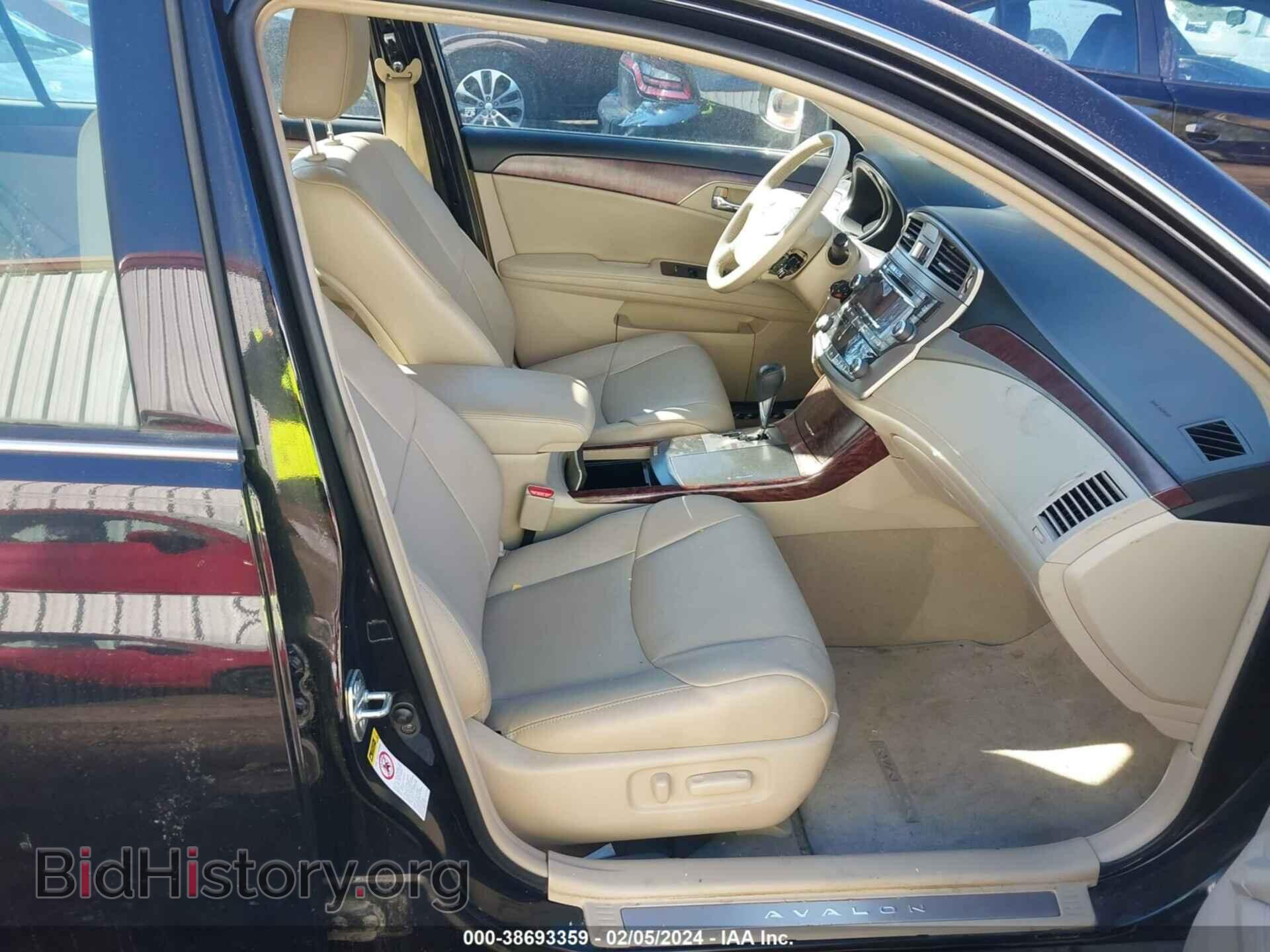 2012 TOYOTA AVALON - VIN: 4T1BK3DBXCU463546 - Фото 5