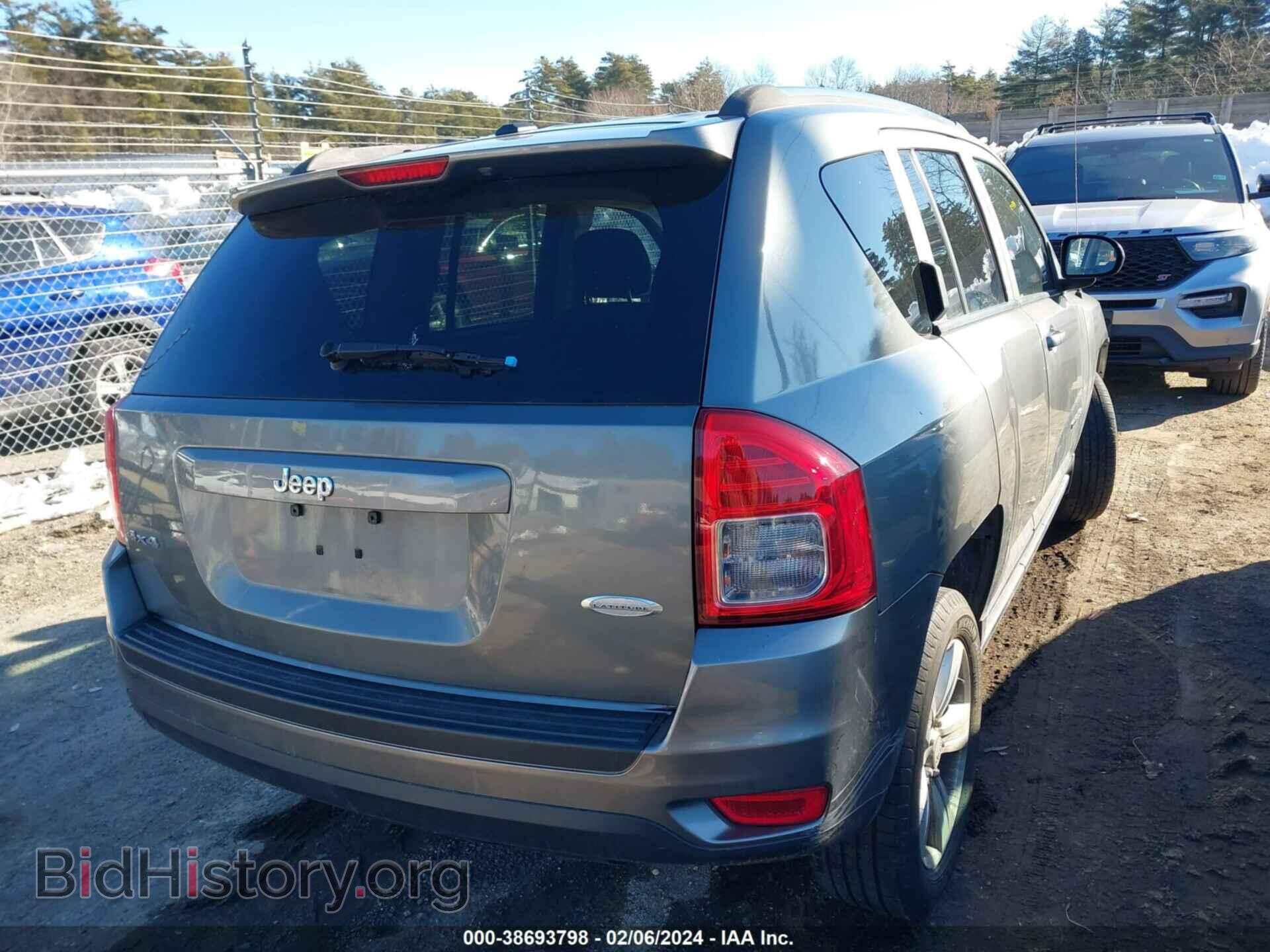 2012 JEEP COMPASS - VIN: 1C4NJDEB5CD572344 - Фото 4