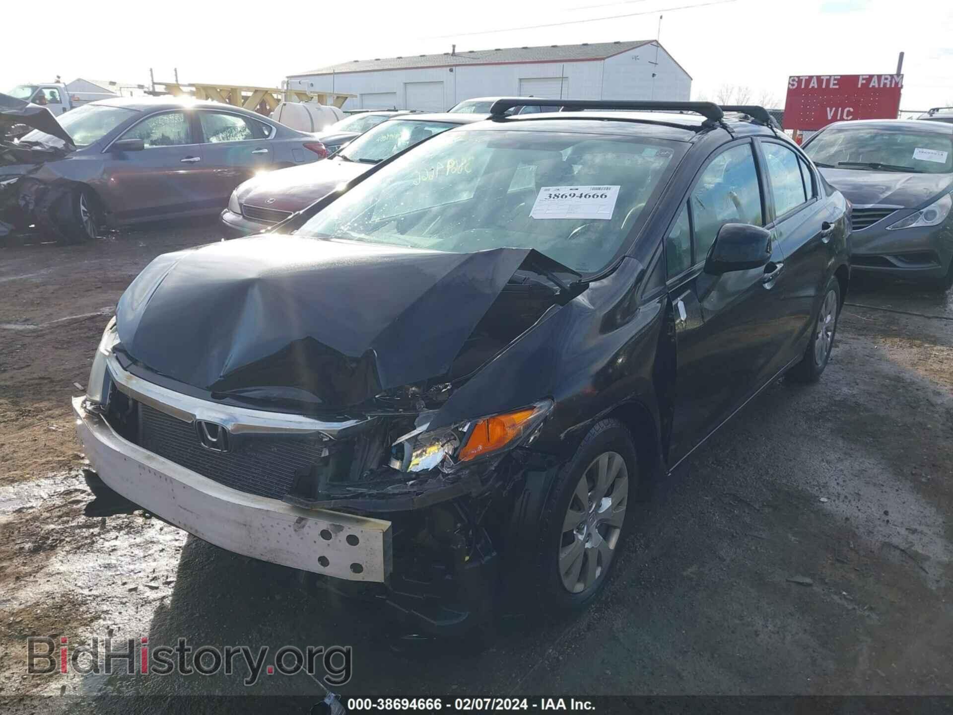 2012 HONDA CIVIC - VIN: 19XFB2F58CE048666 - Фото 2