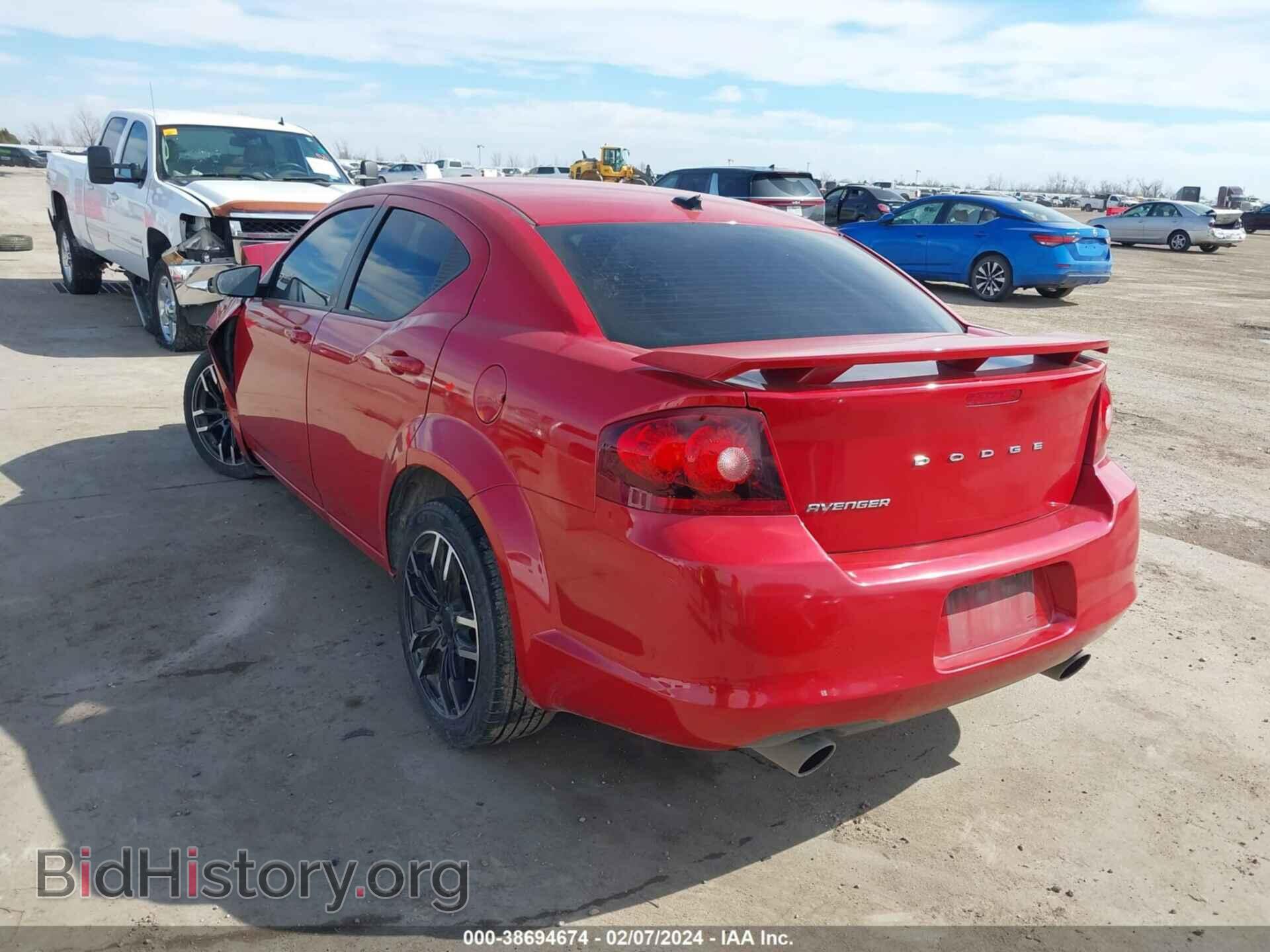 2013 DODGE AVENGER - VIN: 1C3CDZAG4DN749284 - Фото 3