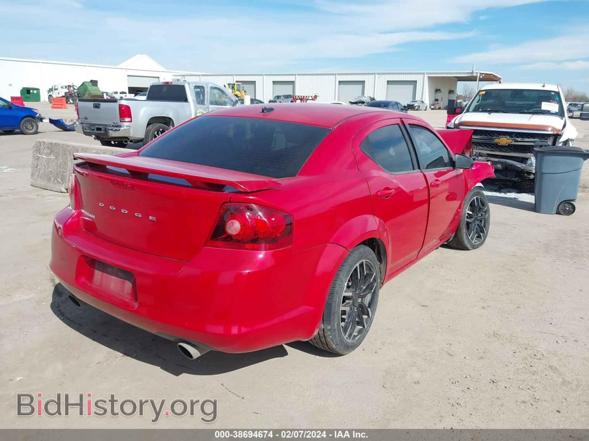 2013 DODGE AVENGER - VIN: 1C3CDZAG4DN749284 - Фото 4