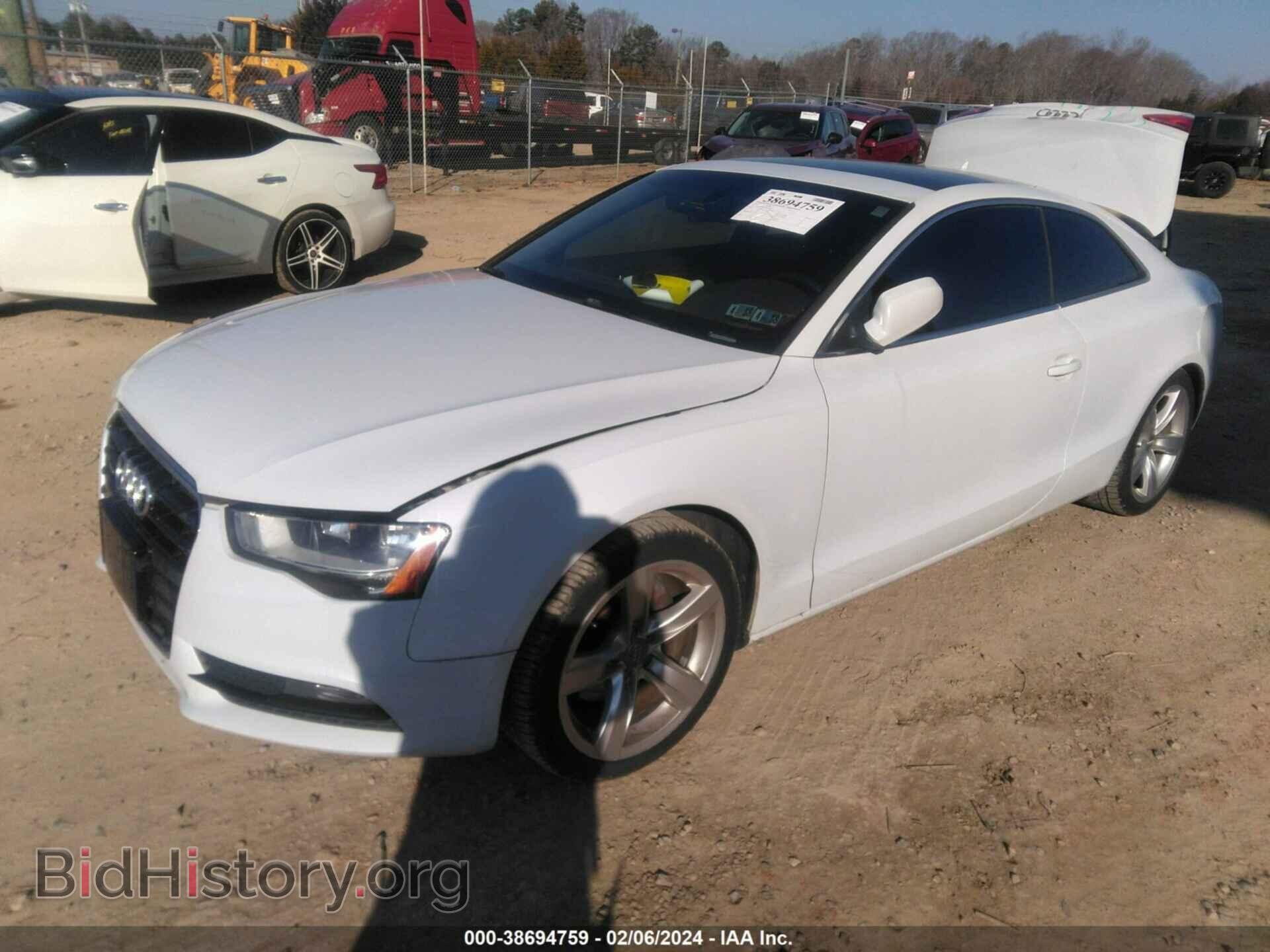 2013 AUDI A5 - VIN: WAUCFAFR5DA077757 - Фото 2