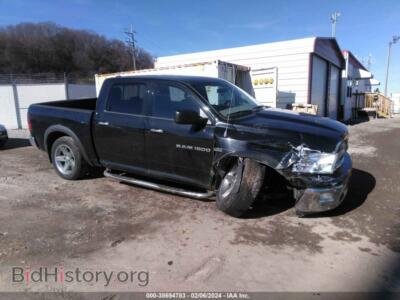 2012 RAM 1500 SLT, черный — VIN 1C6RD7LT5CS188847, IAAI