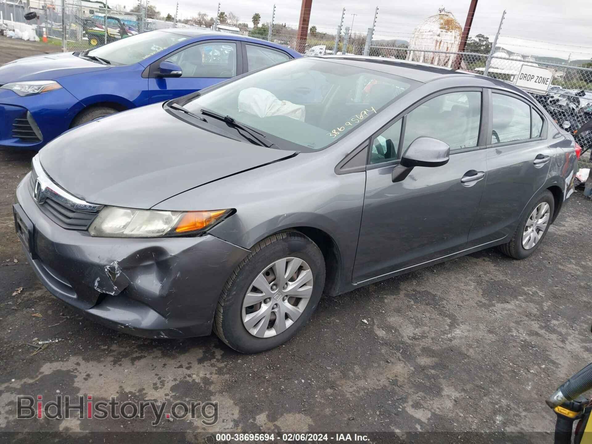 2012 HONDA CIVIC - VIN: 19XFB2F59CE378963 - Фото 2