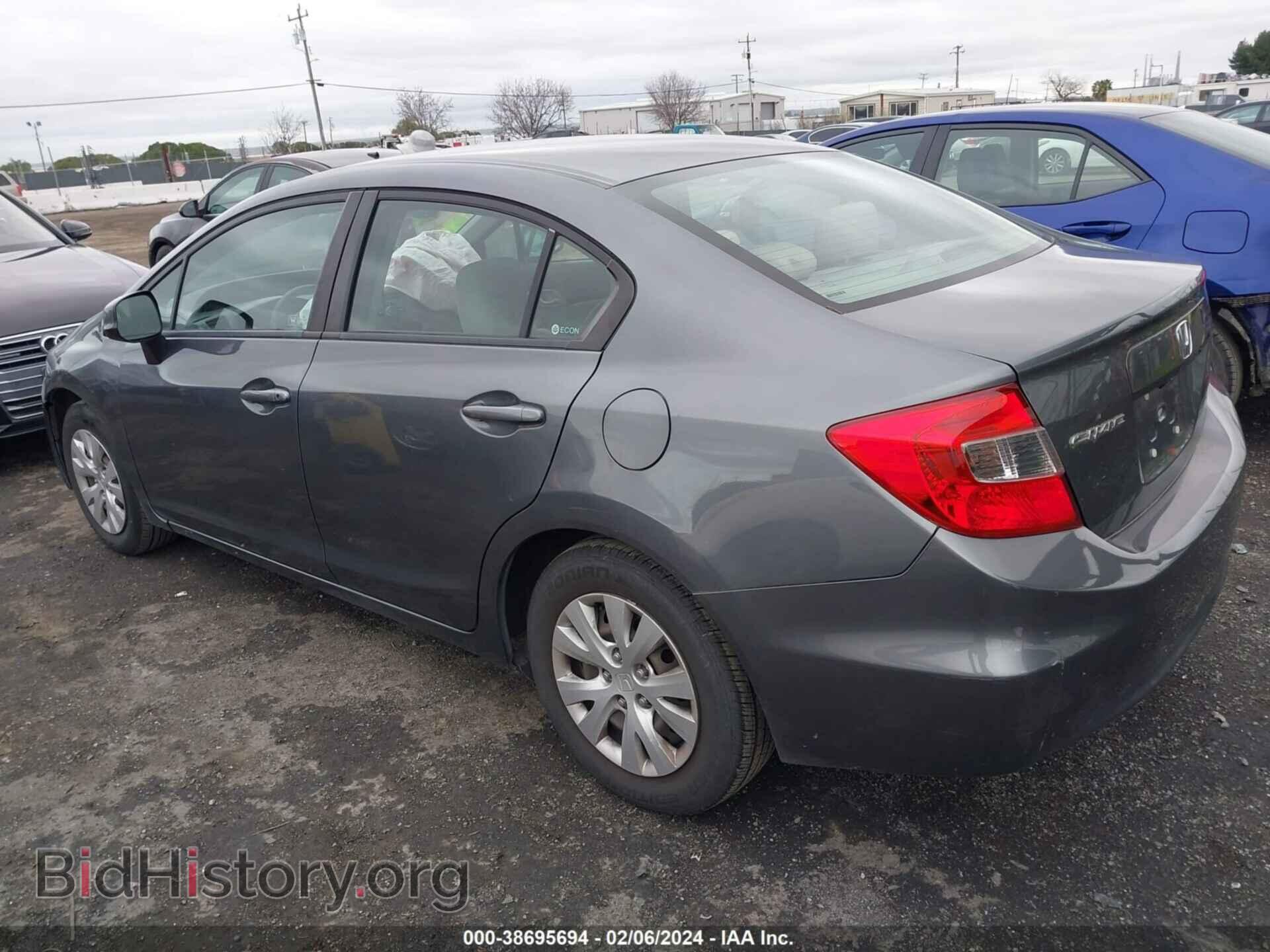 2012 HONDA CIVIC - VIN: 19XFB2F59CE378963 - Фото 3