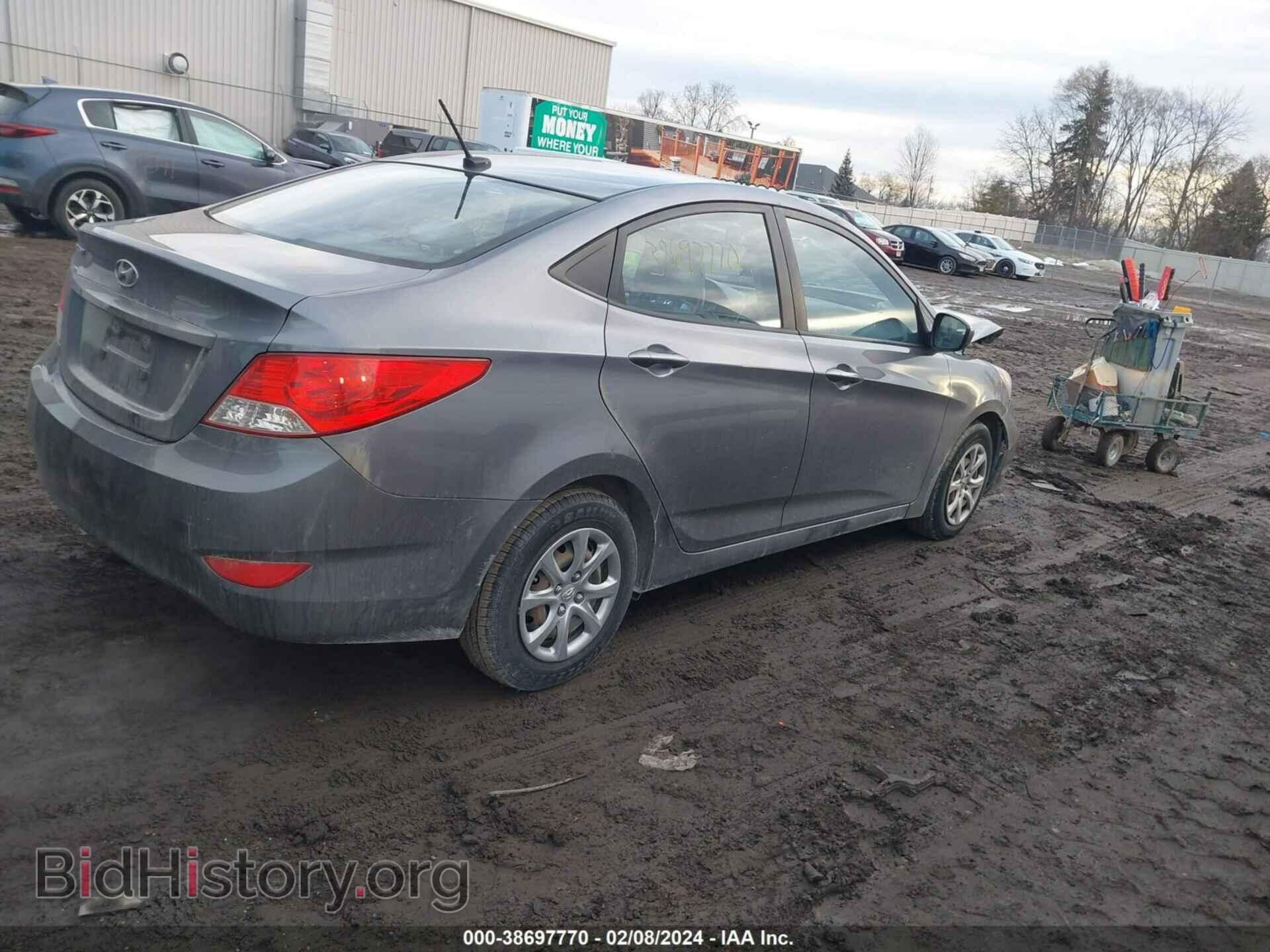 2013 HYUNDAI ACCENT - VIN: KMHCT4AE0DU583539 - Фото 4