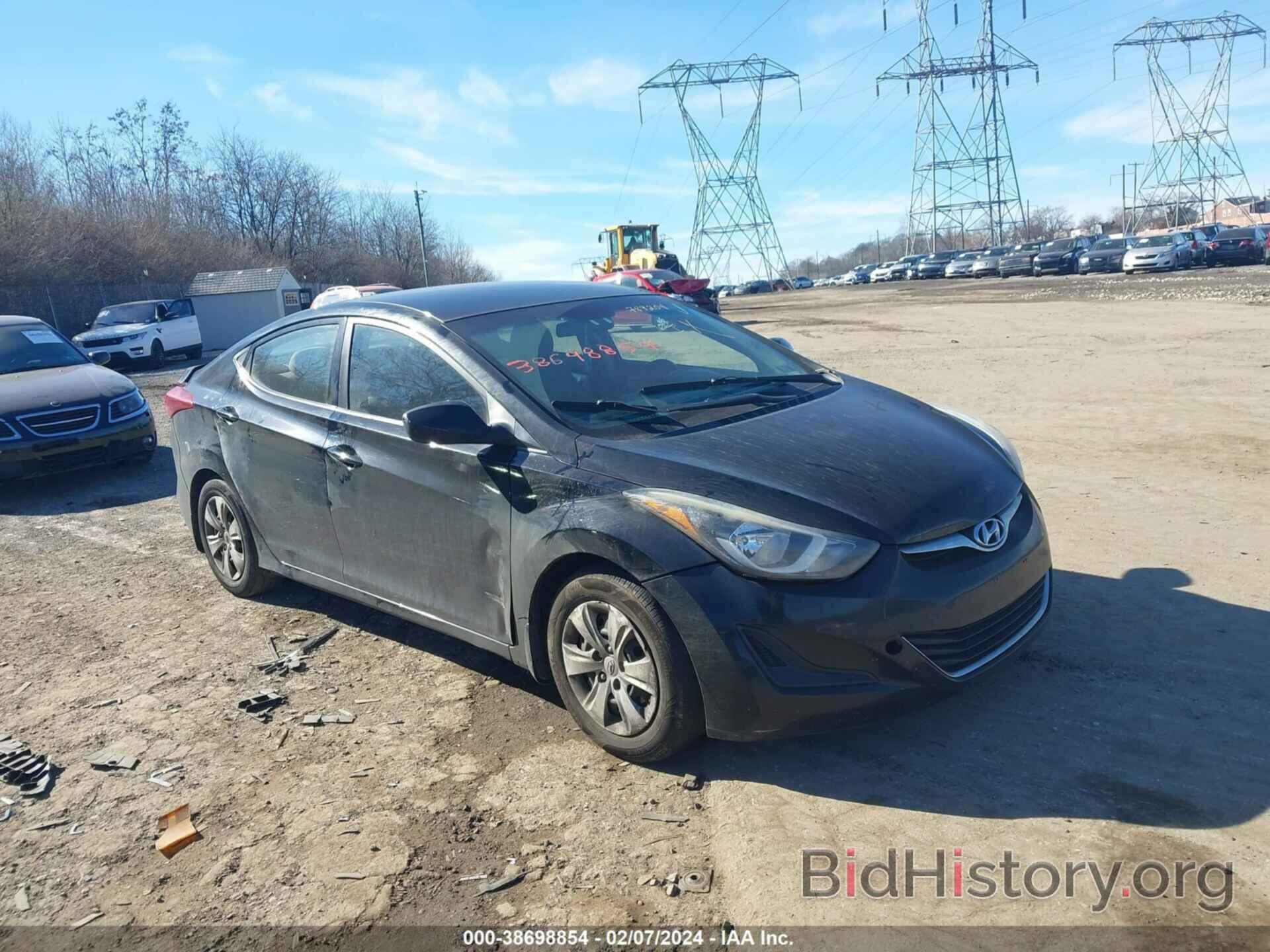 Photo 5NPDH4AE1GH789204 - HYUNDAI ELANTRA 2016