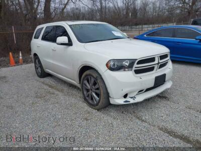 2012 Dodge DURANGO R/T, white — VIN 1C4SDJCTXCC322706, IAAI