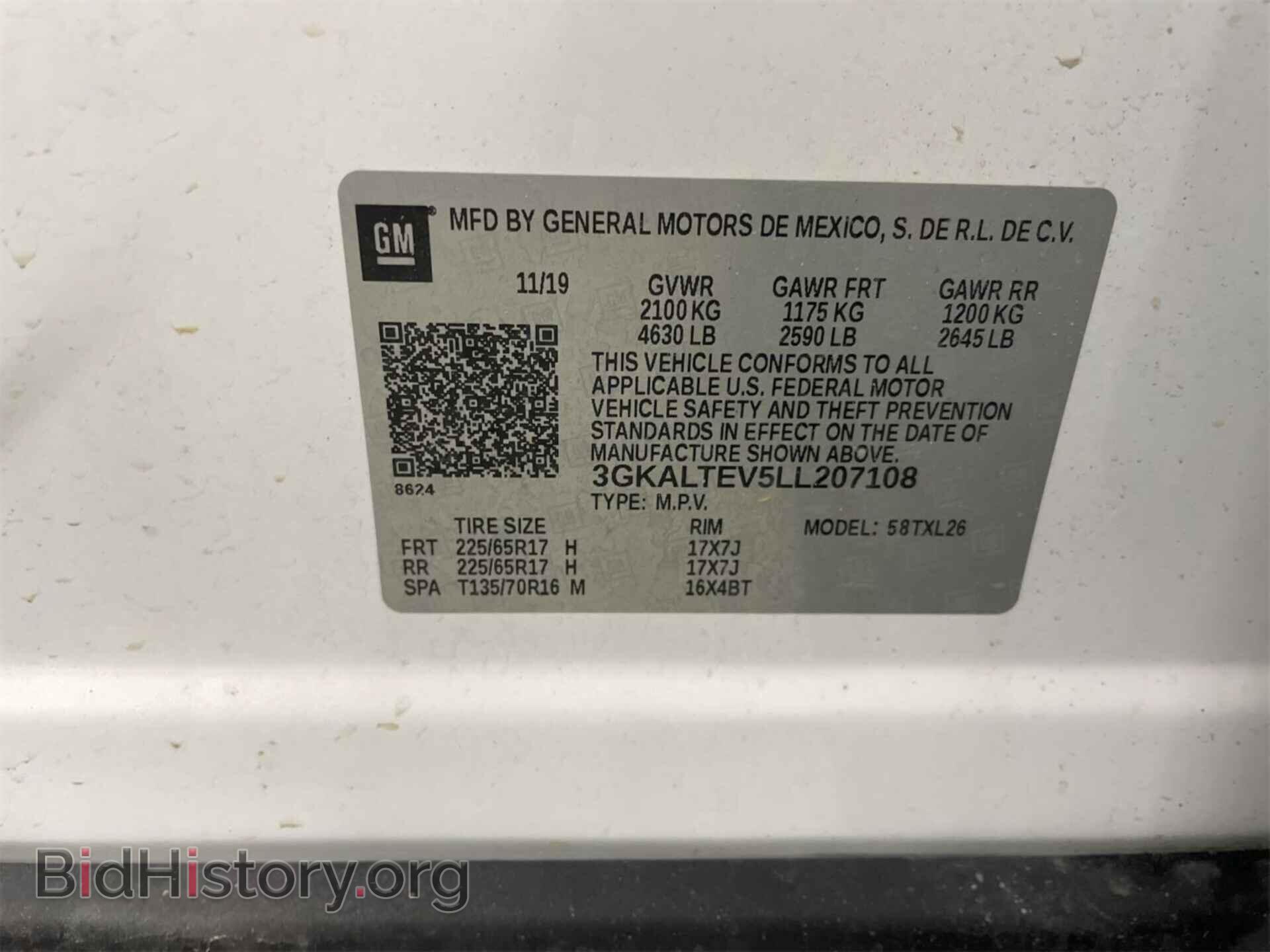 2020 GMC TERRAIN - VIN: 3GKALTEV5LL207108 - Photo 2