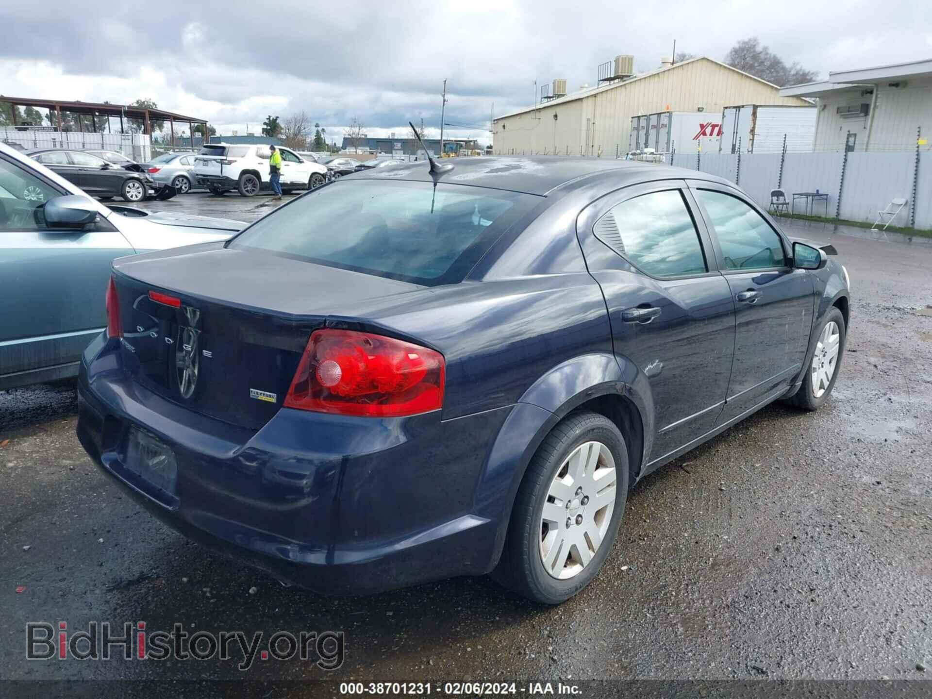 2012 DODGE AVENGER - VIN: 1C3CDZAG6CN327953 - Фото 4