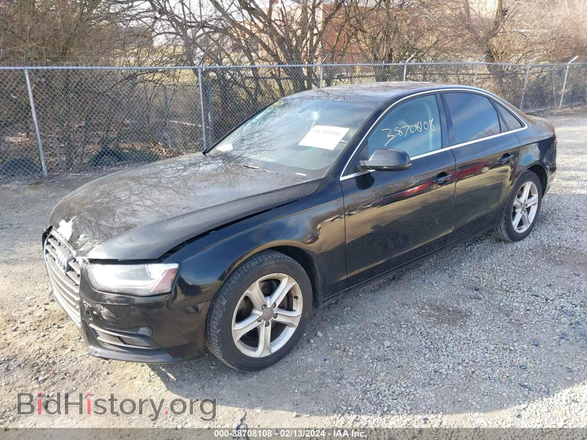 2013 AUDI A4 - VIN: WAUAFAFL7DN043170 - Photo 2