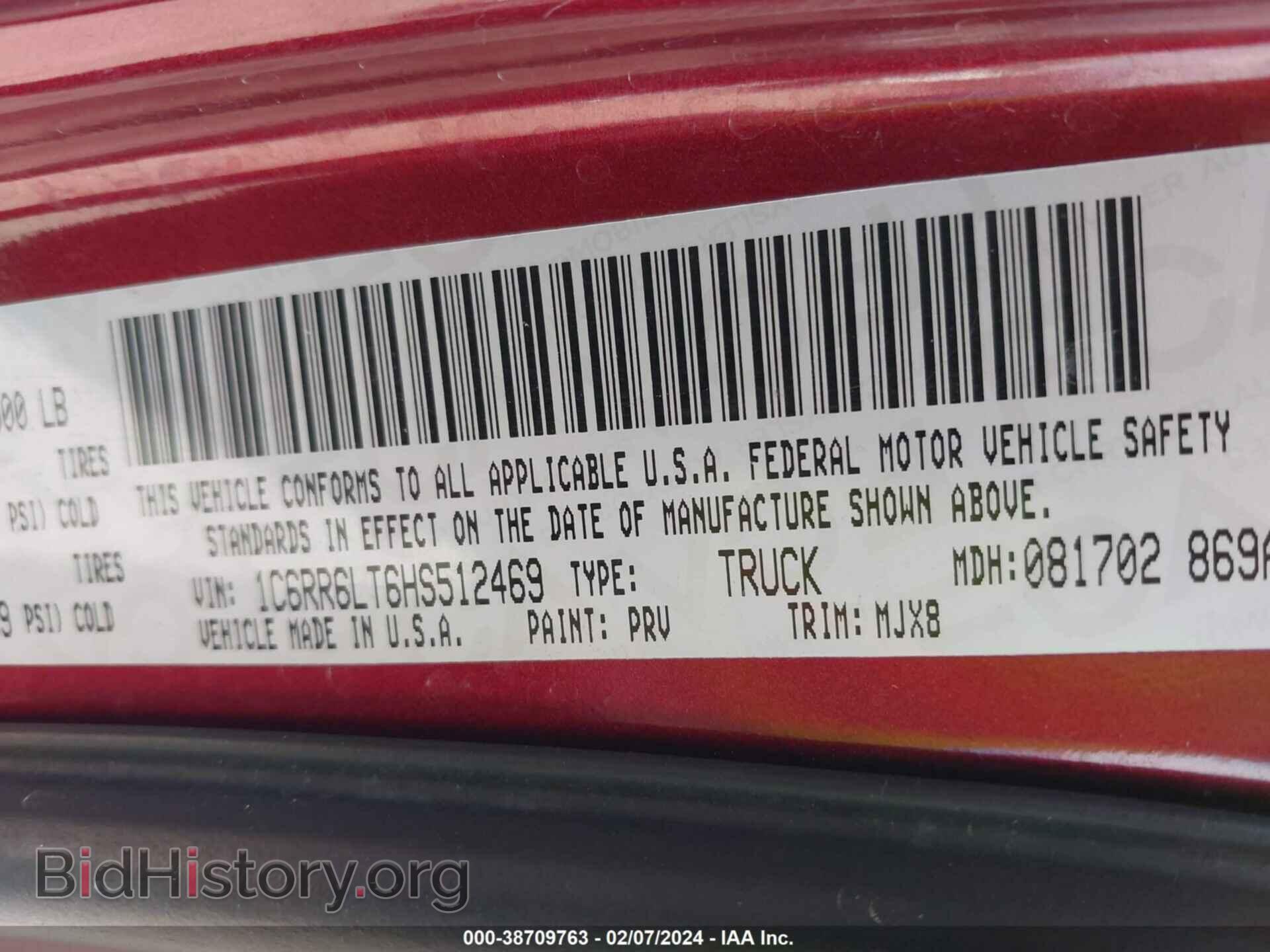 2017 RAM 1500 - VIN: 1C6RR6LT6HS512469 - Фото 9