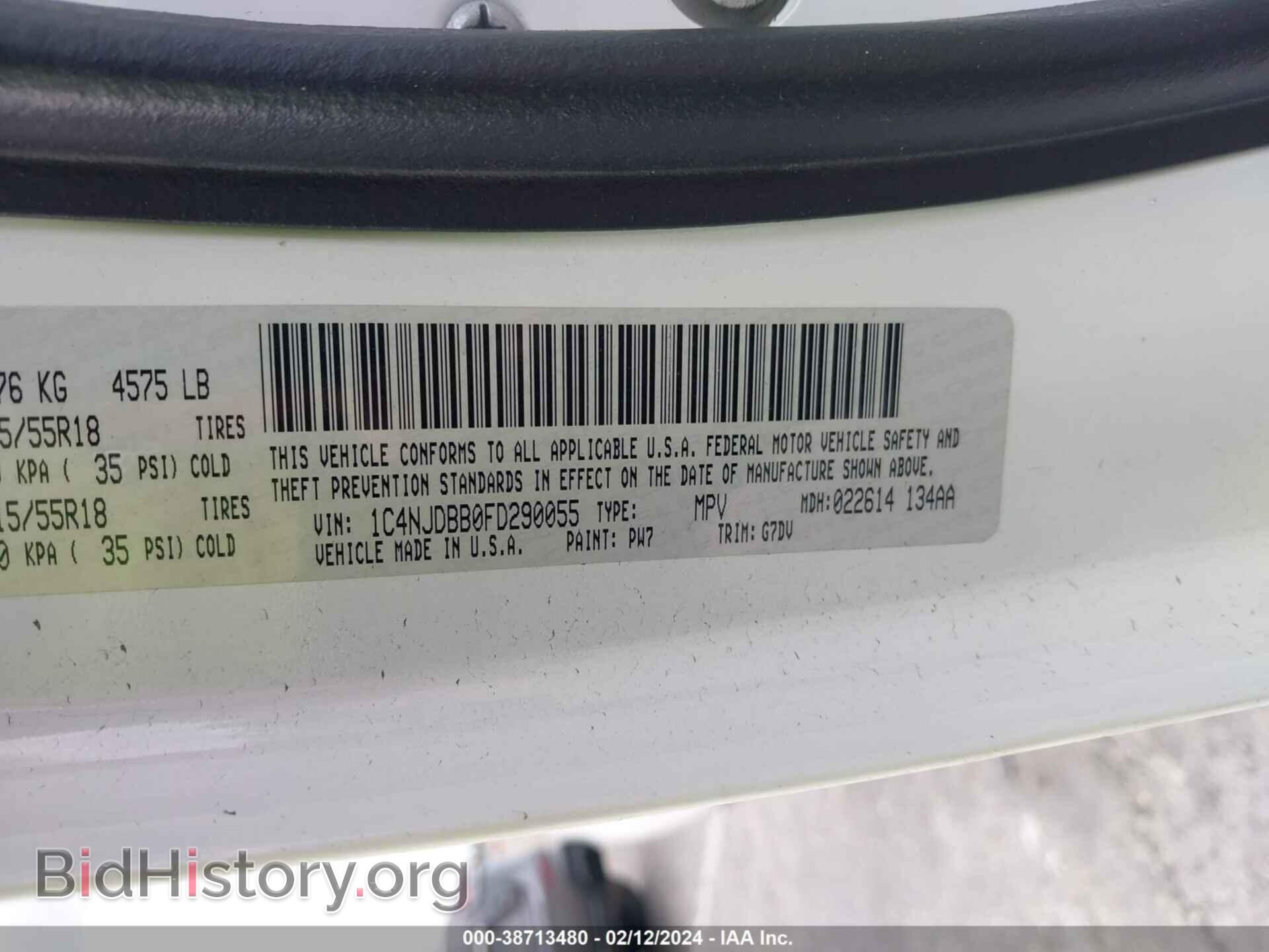 2015 JEEP COMPASS - VIN: 1C4NJDBB0FD290055 - Photo 9
