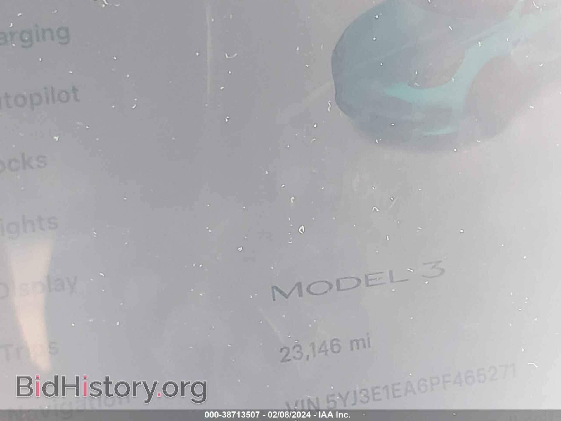 2023 TESLA MODEL 3 - VIN: 5YJ3E1EA6PF465271 - Фото 7