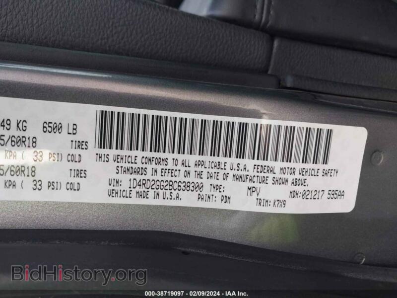 2011 Dodge DURANGO (VIN 1D4RD2GG2BC638300) — photo 9 of 11