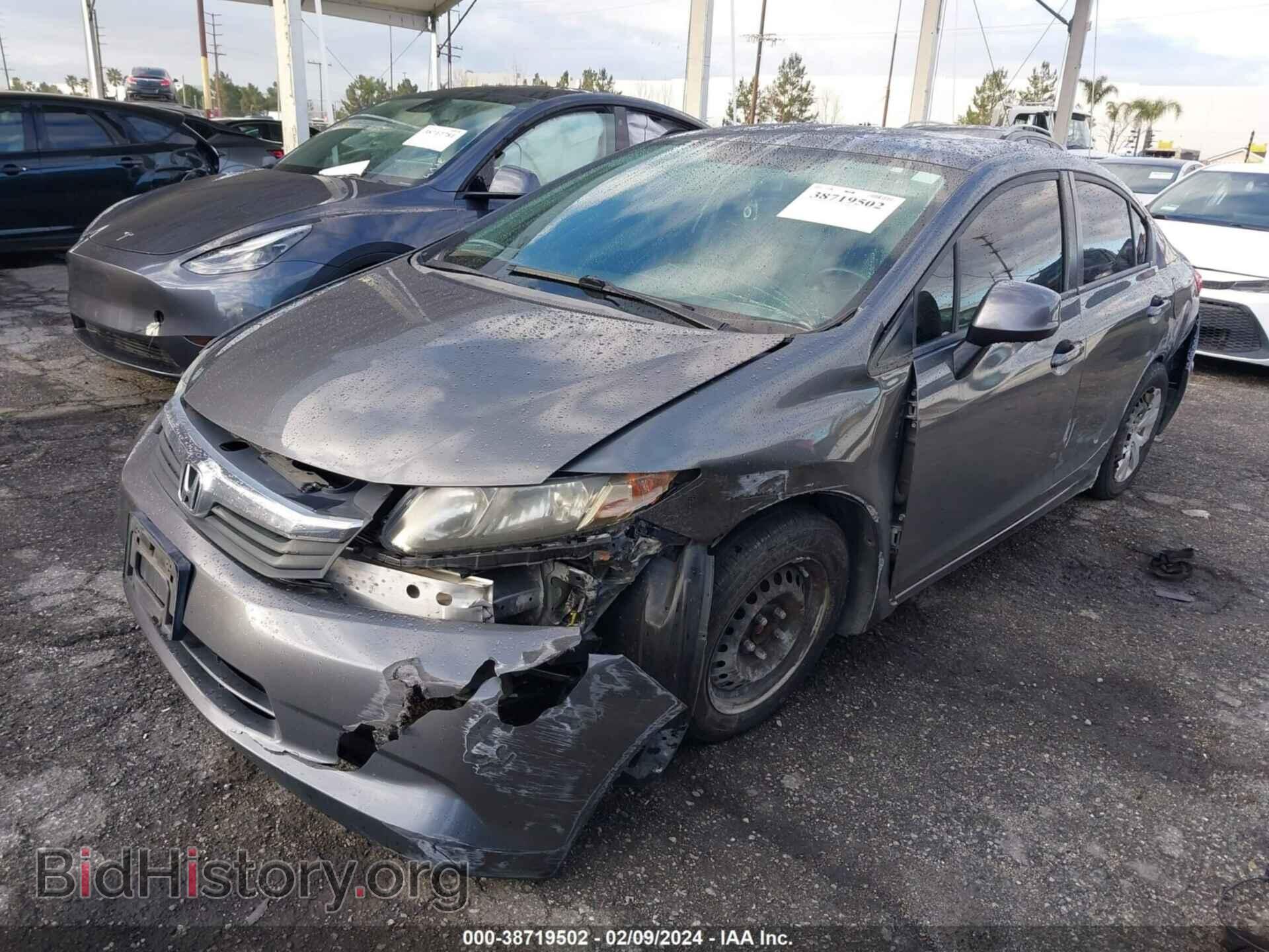 2012 HONDA CIVIC - VIN: 2HGFB2F51CH311442 - Фото 2