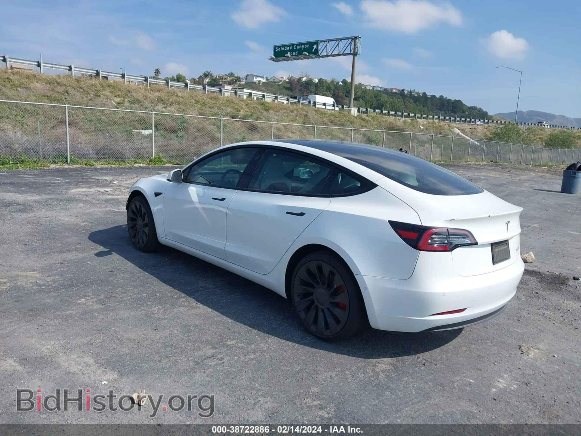 2022 TESLA MODEL 3 - VIN: 5YJ3E1EC8NF230014 - Фото 3