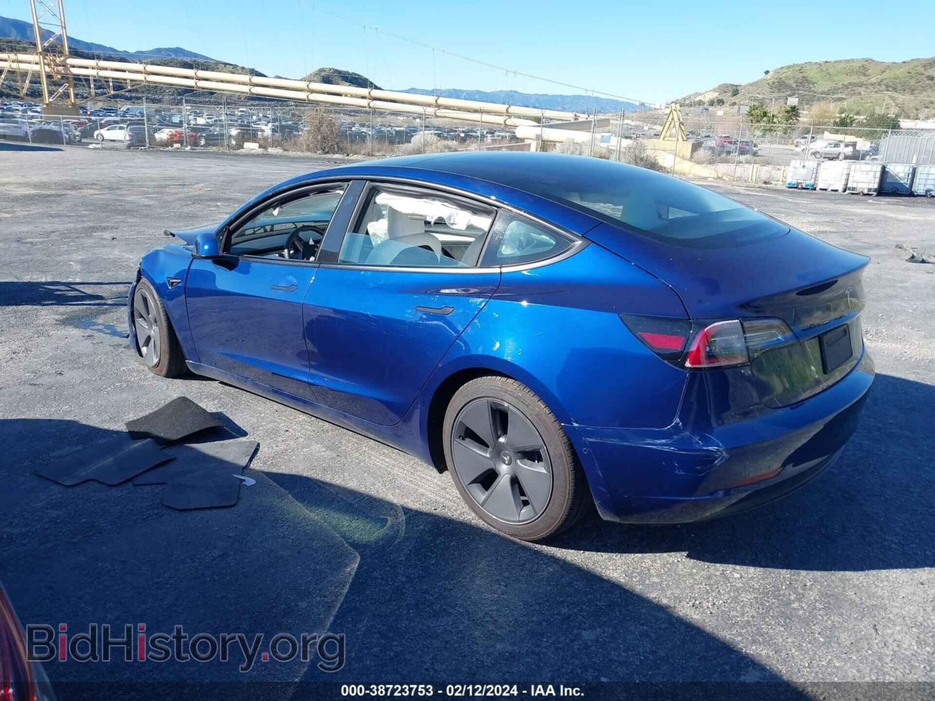2022 TESLA MODEL 3 - VIN: 5YJ3E1EA3NF373998 - Фото 3