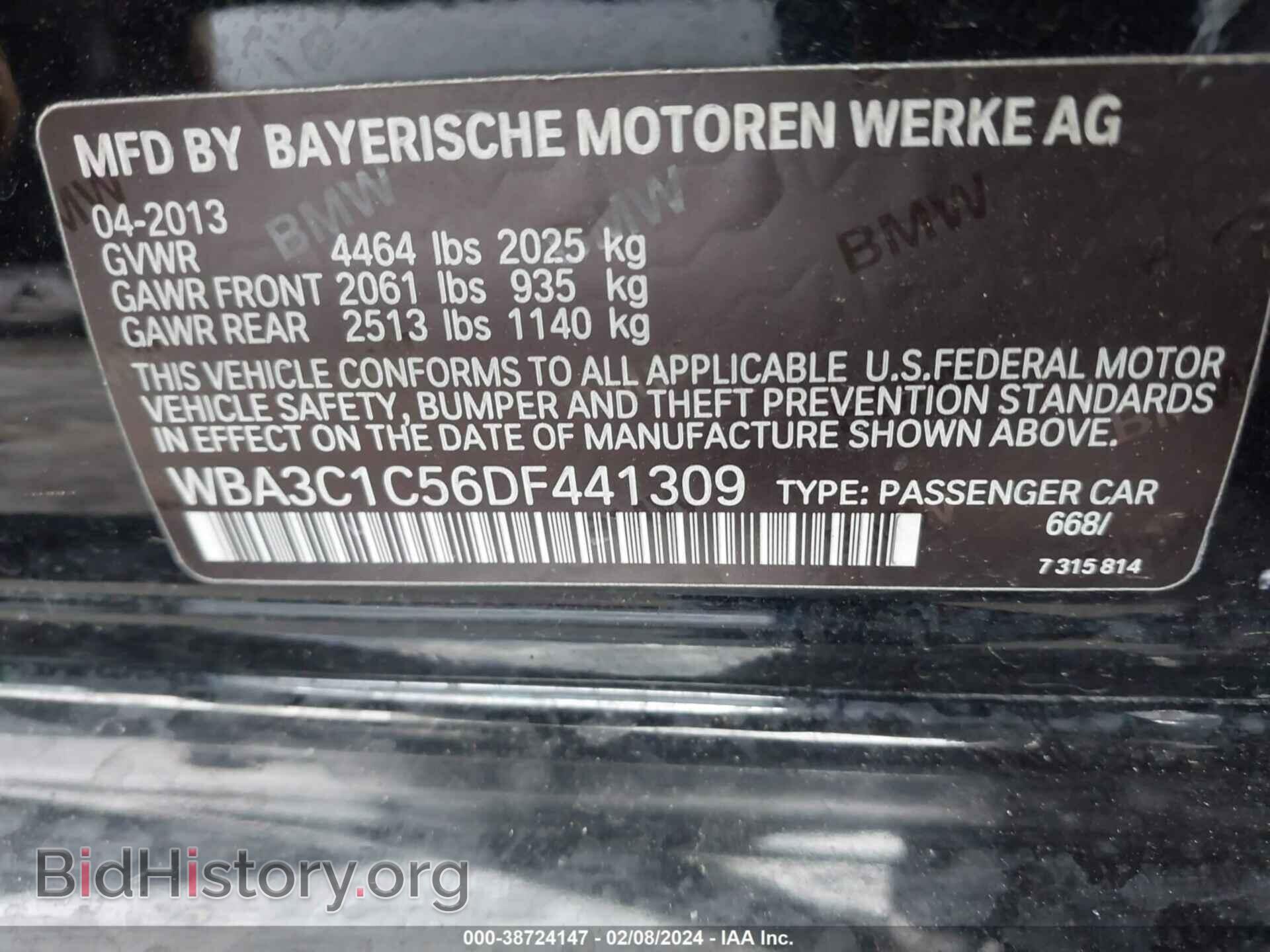 2013 BMW 328I - VIN: WBA3C1C56DF441309 - Фото 9