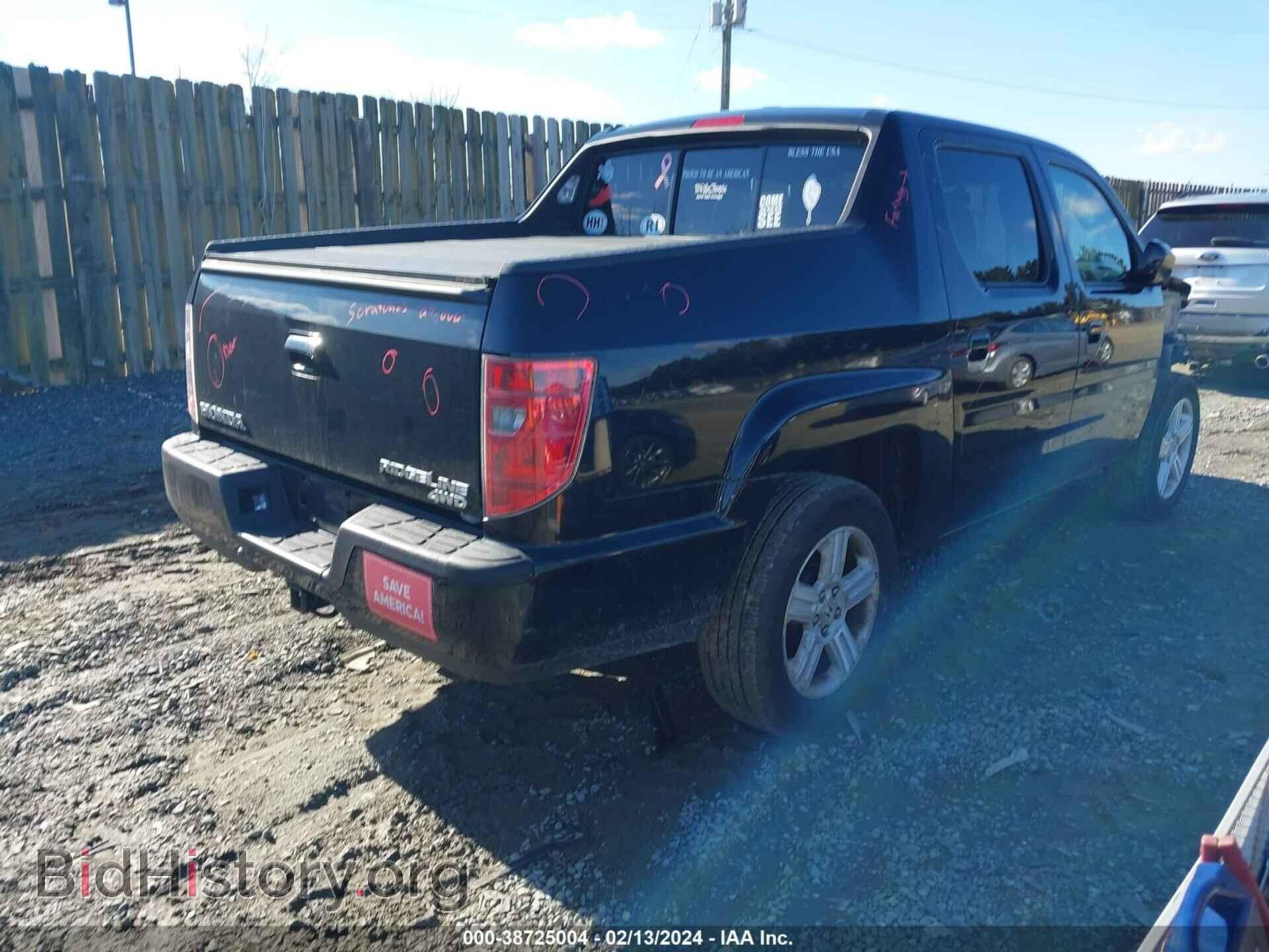 2009 HONDA RIDGELINE - VIN: 5FPYK16549B106818 - Фото 4
