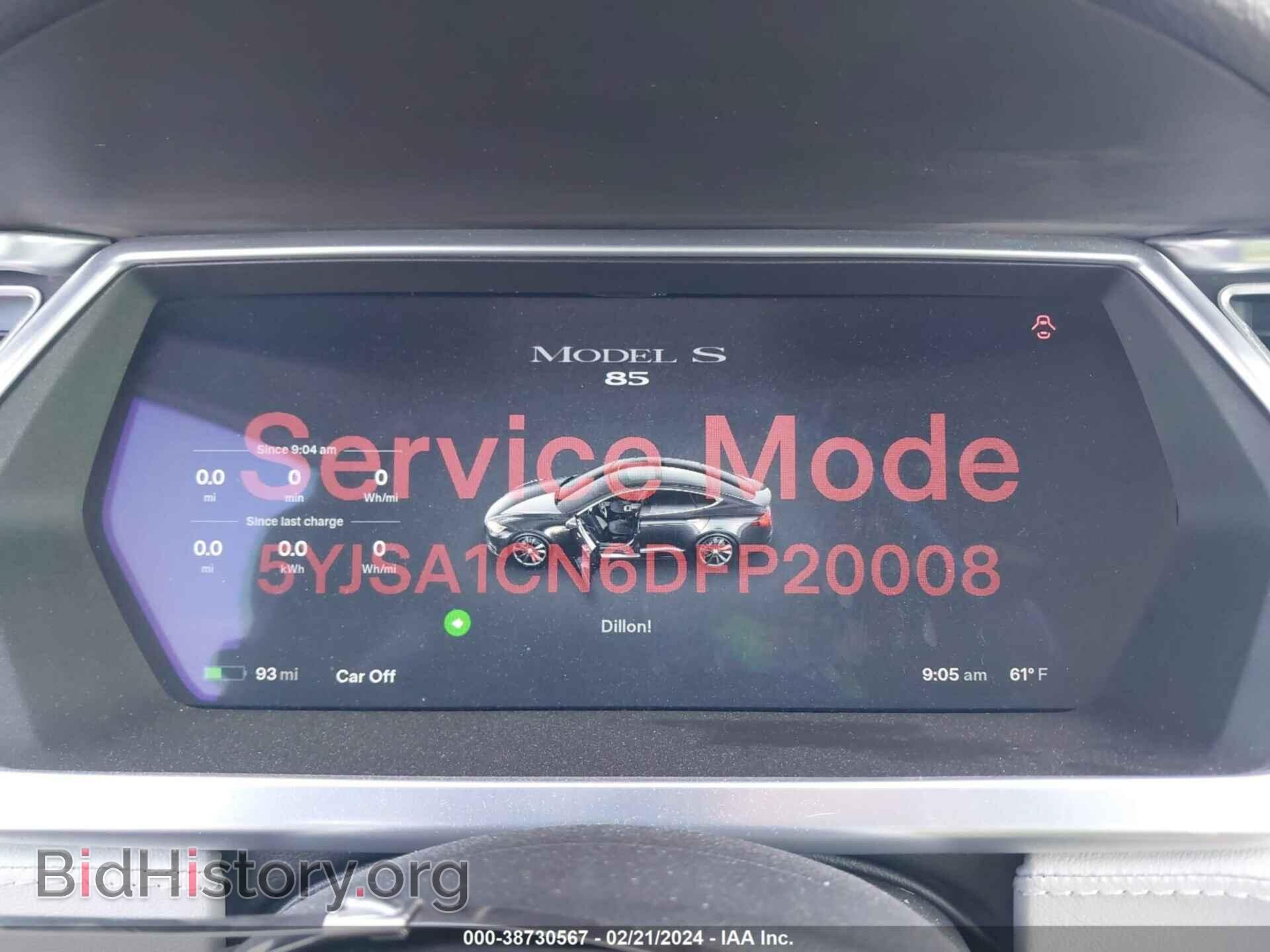 2013 TESLA MODEL S - VIN: 5YJSA1CN6DFP20008 - Photo 7