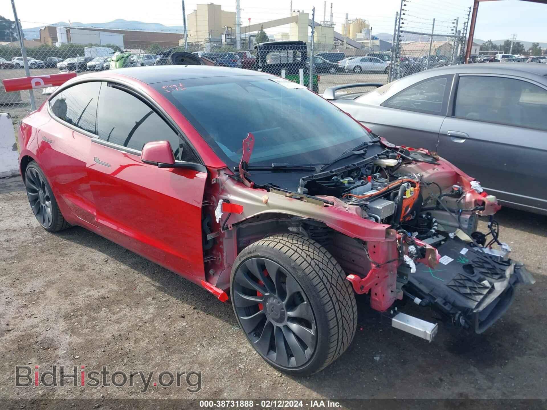 Photo 5YJ3E1EC3NF356040 - TESLA MODEL 3 2022