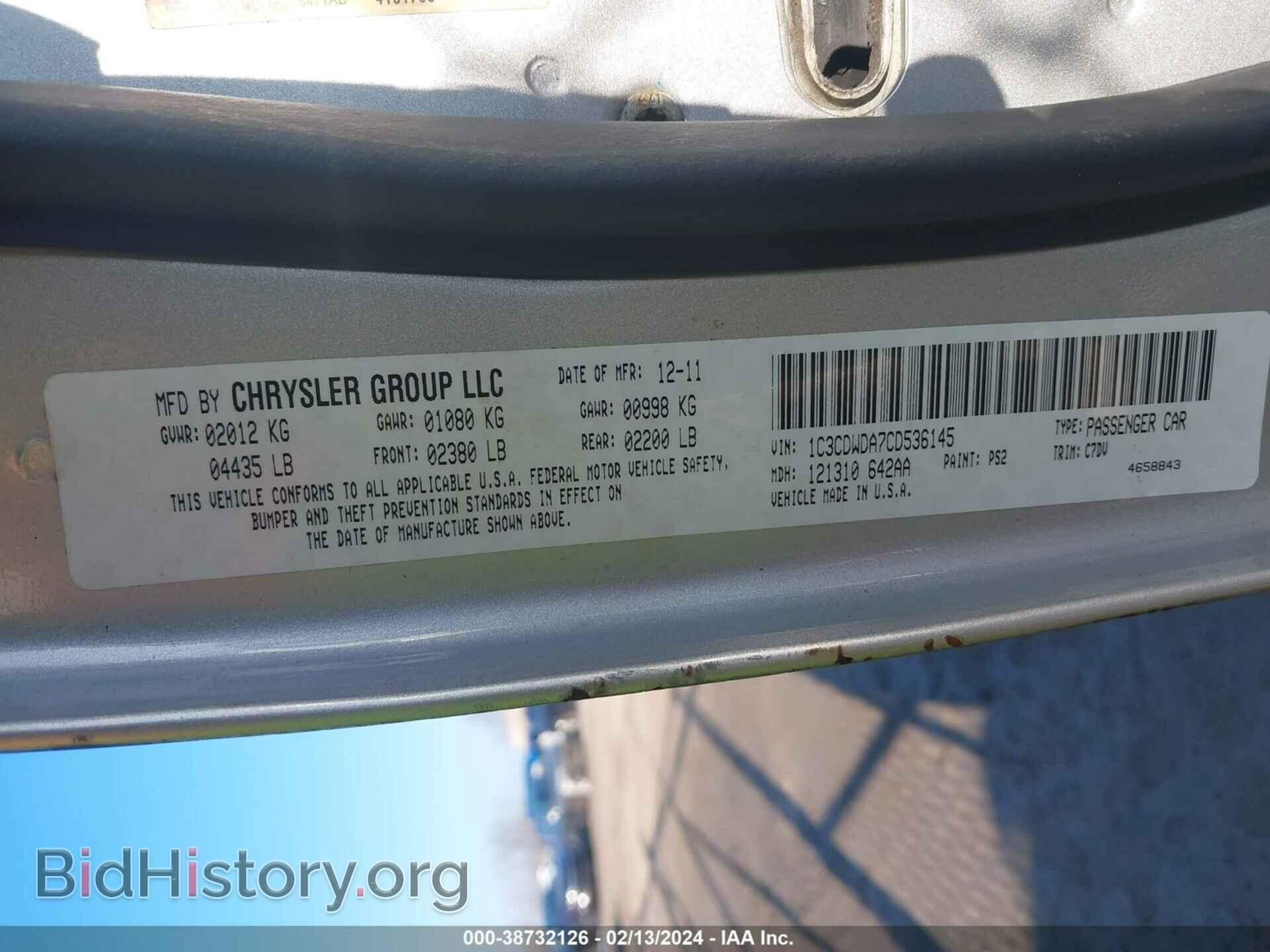 2012 DODGE CALIBER - VIN: 1C3CDWDA7CD536145 - Photo 9