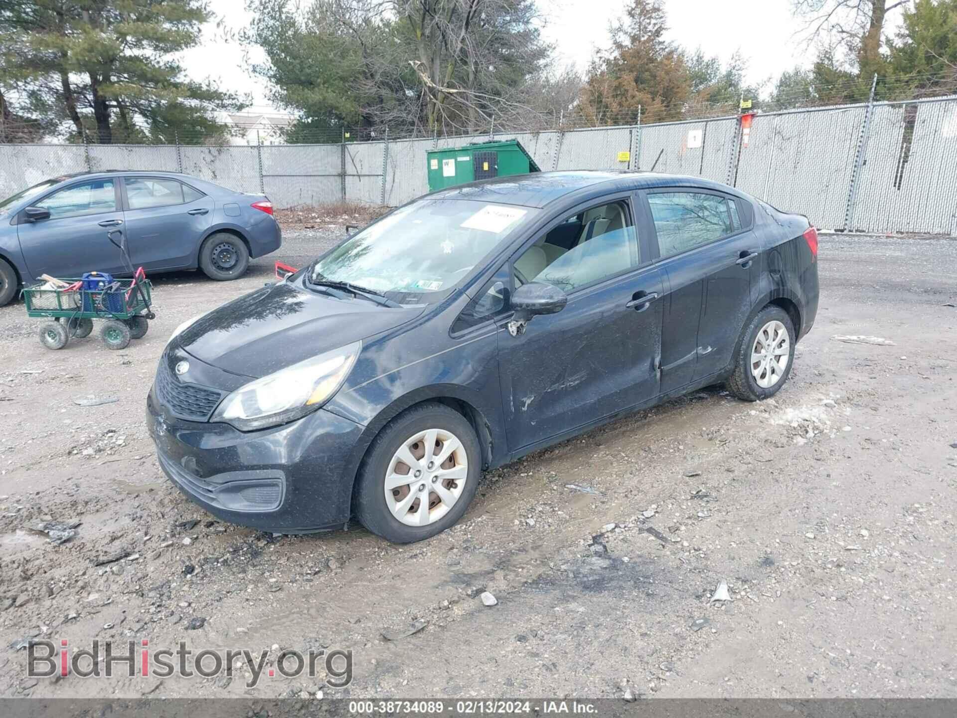 2013 KIA RIO - VIN: KNADM4A31D6112750 - Фото 2