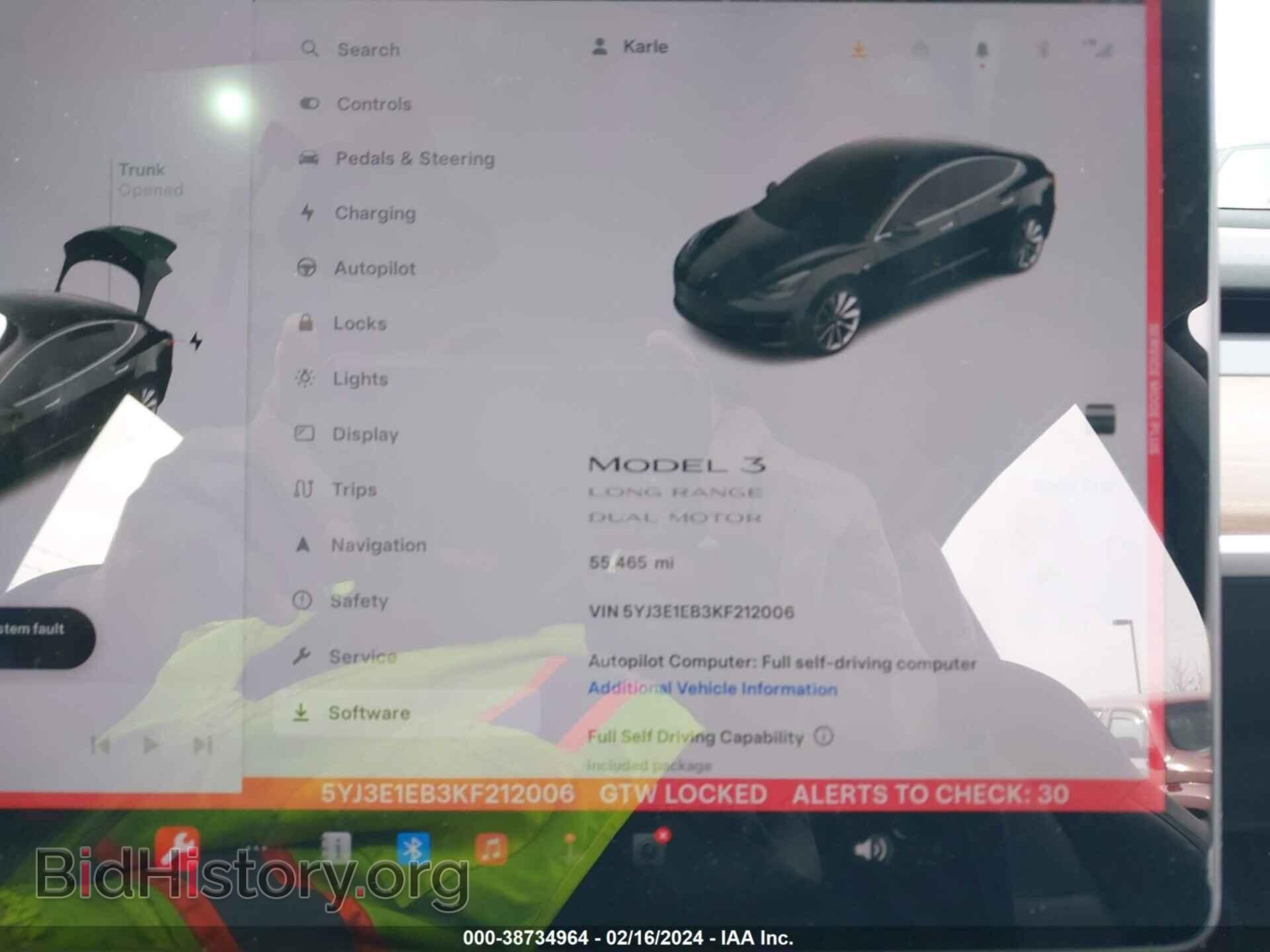 2019 TESLA MODEL 3 - VIN: 5YJ3E1EB3KF212006 - Фото 7