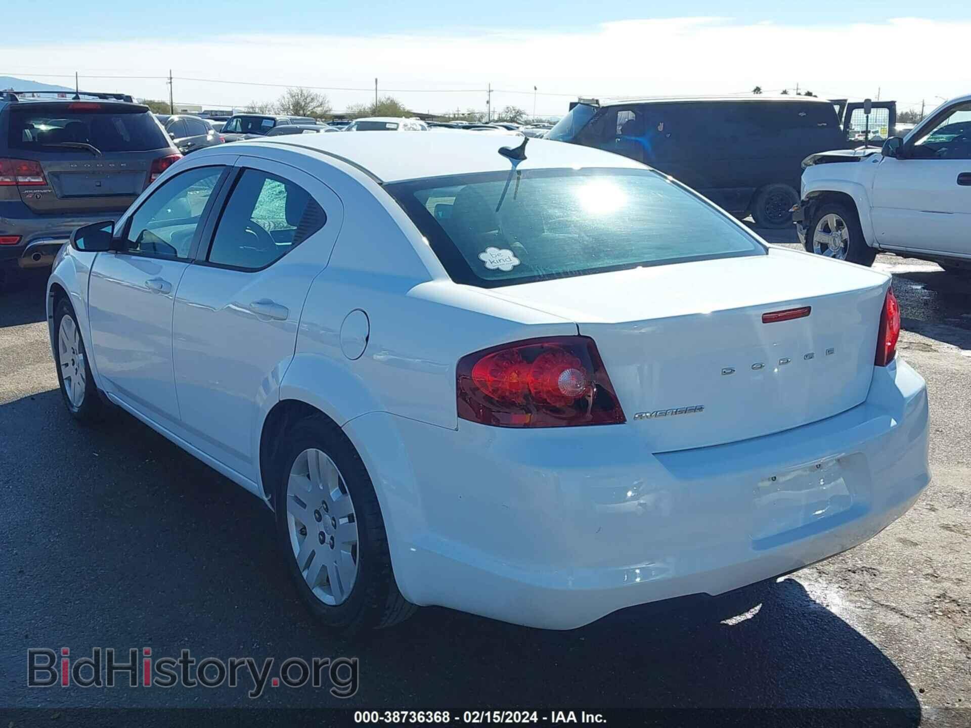 2011 DODGE AVENGER - VIN: 1B3BD4FB3BN624864 - Фото 3