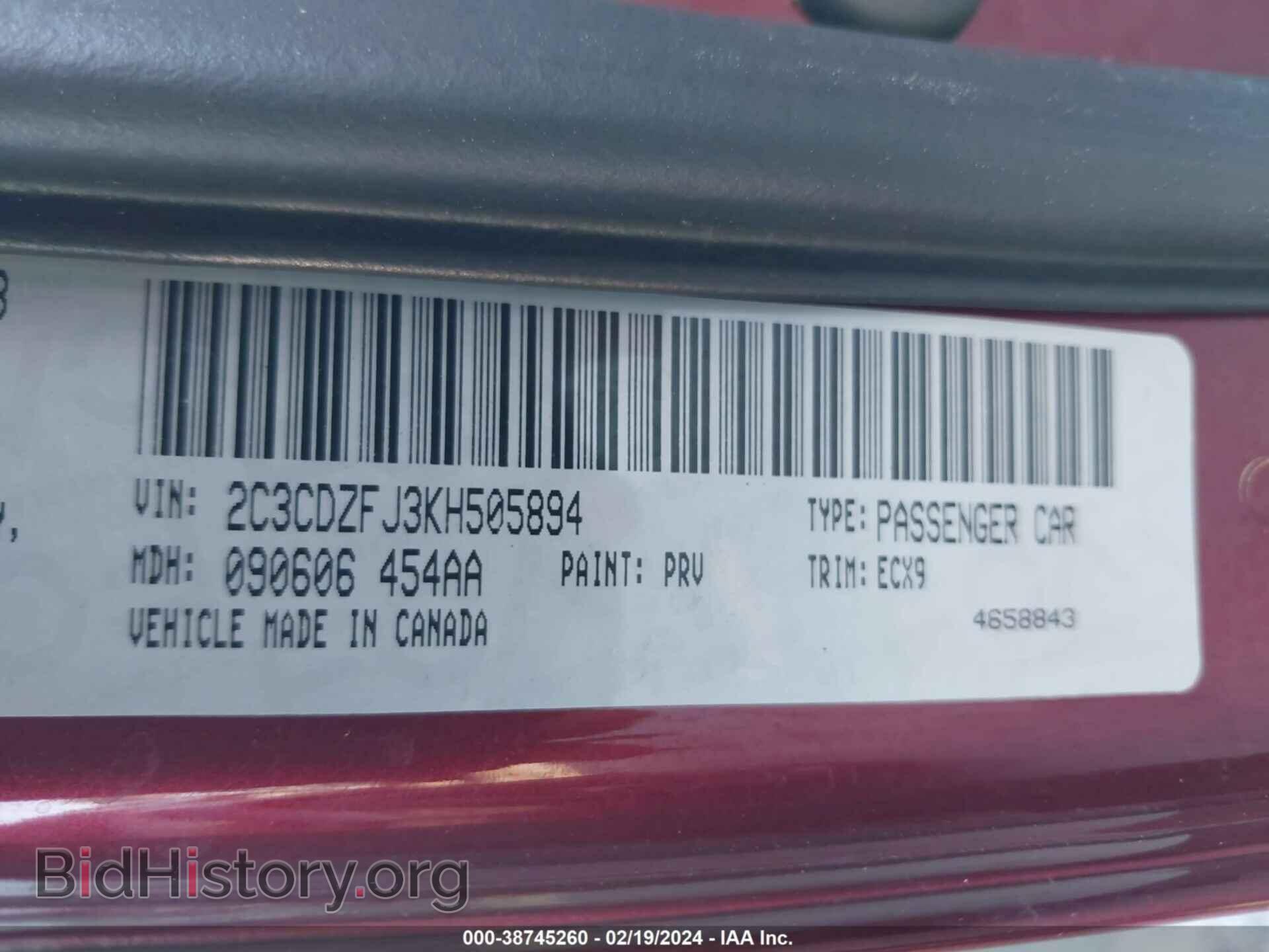 2019 DODGE CHALLENGER - VIN: 2C3CDZFJ3KH505894 - Photo 9