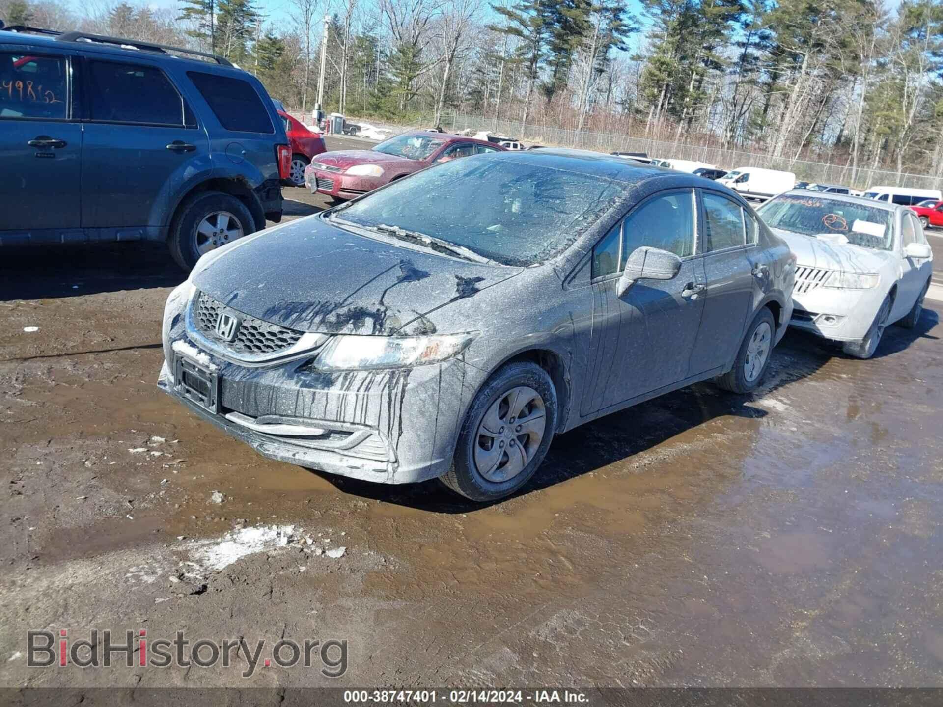 2014 HONDA CIVIC - VIN: 2HGFB2F54EH500654 - Фото 2