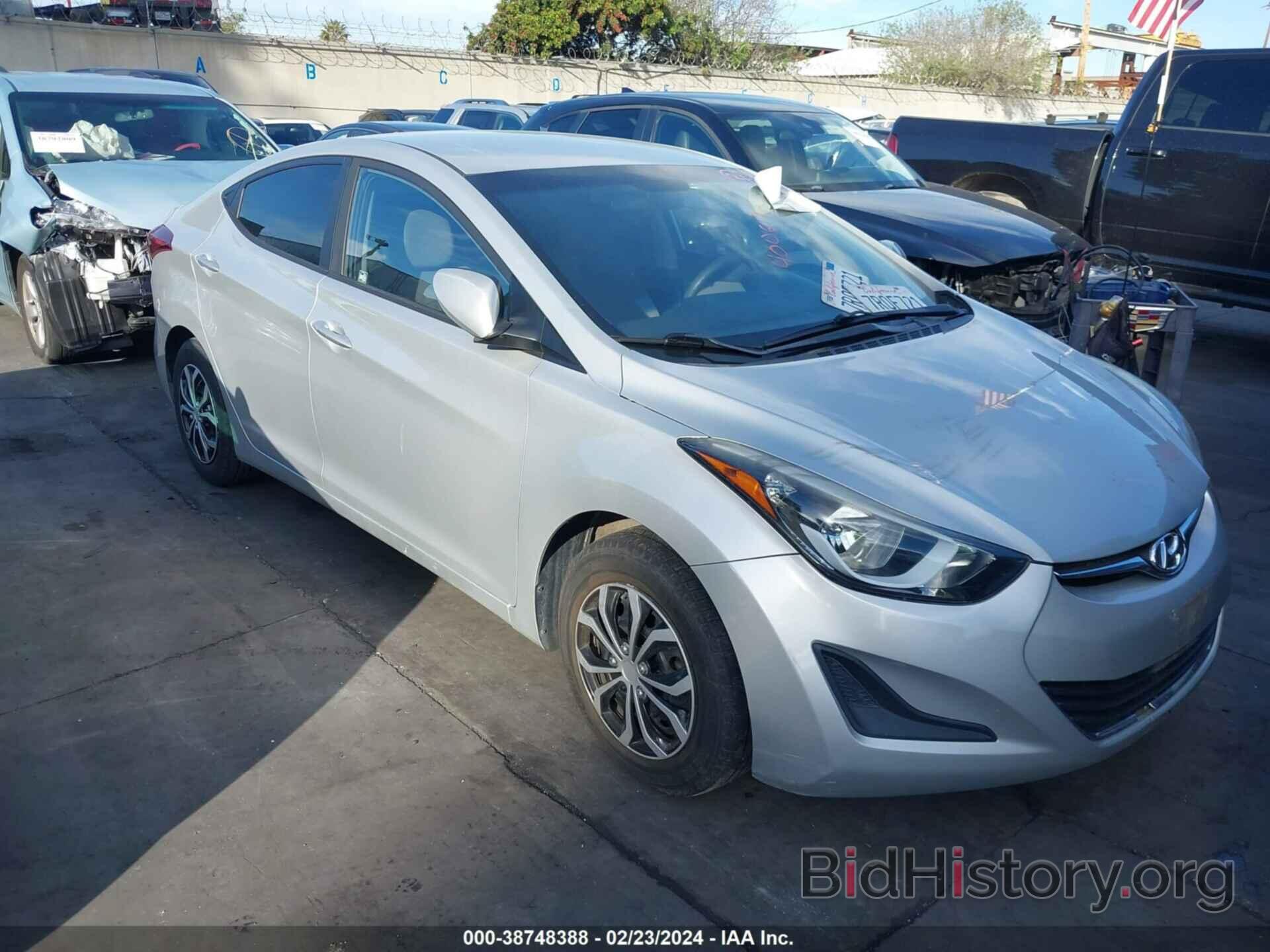 Photo 5NPDH4AE6GH748793 - HYUNDAI ELANTRA 2016