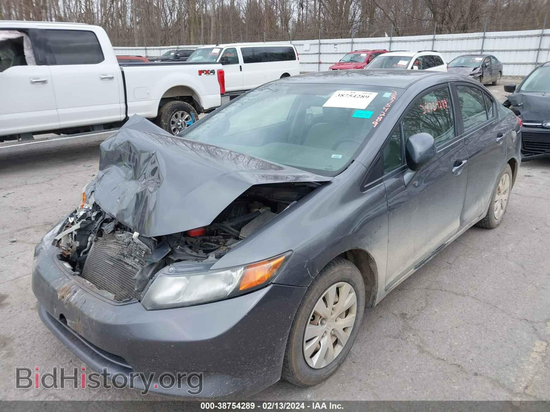 2012 HONDA CIVIC - VIN: 19XFB2F53CE016319 - Фото 2