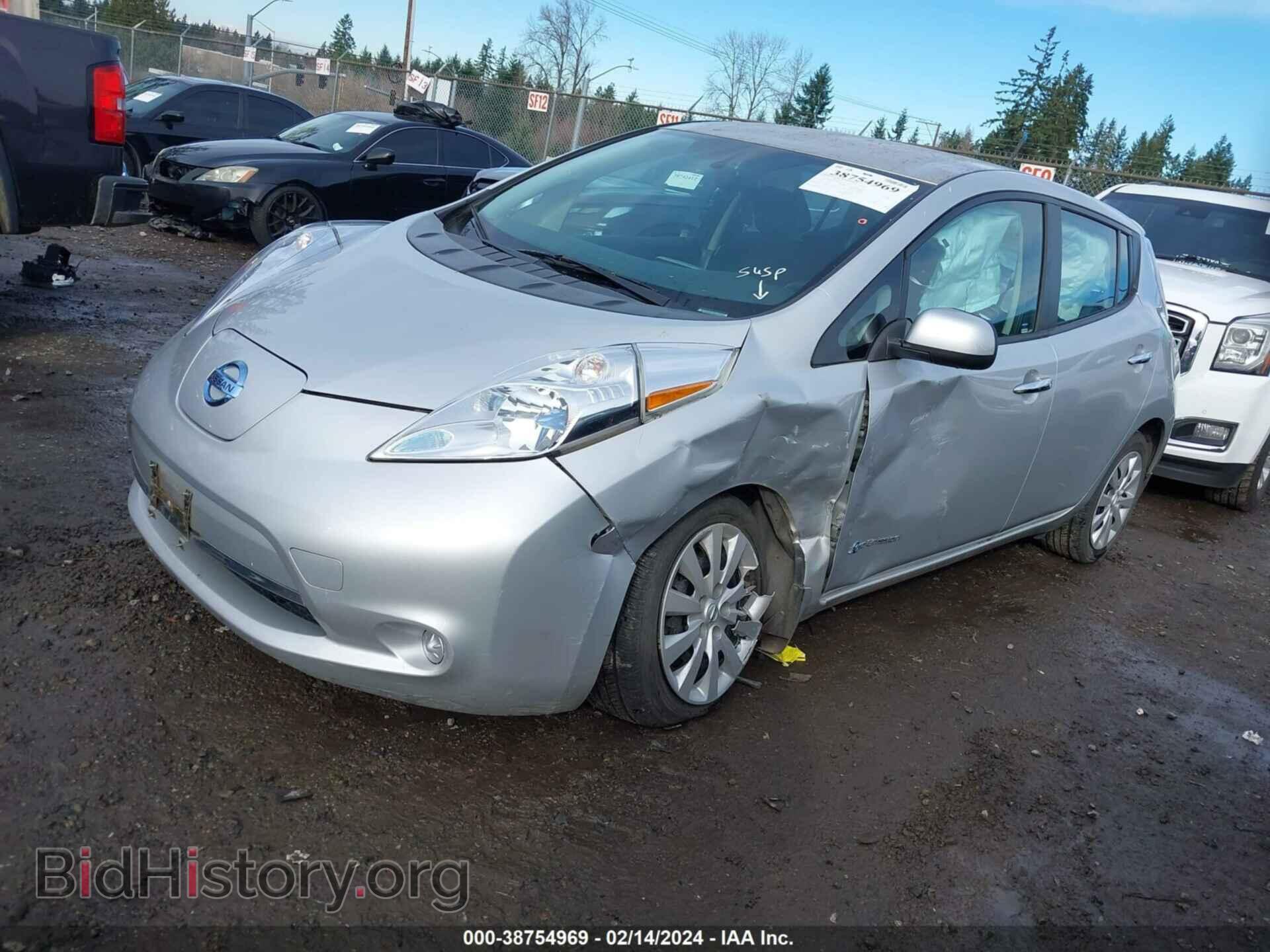 2014 NISSAN LEAF - VIN: 1N4AZ0CP4EC340525 - Фото 2