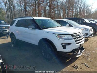 2019 Ford EXPLORER XLT, белый — VIN 1FM5K7D87KGA75972, IAAI