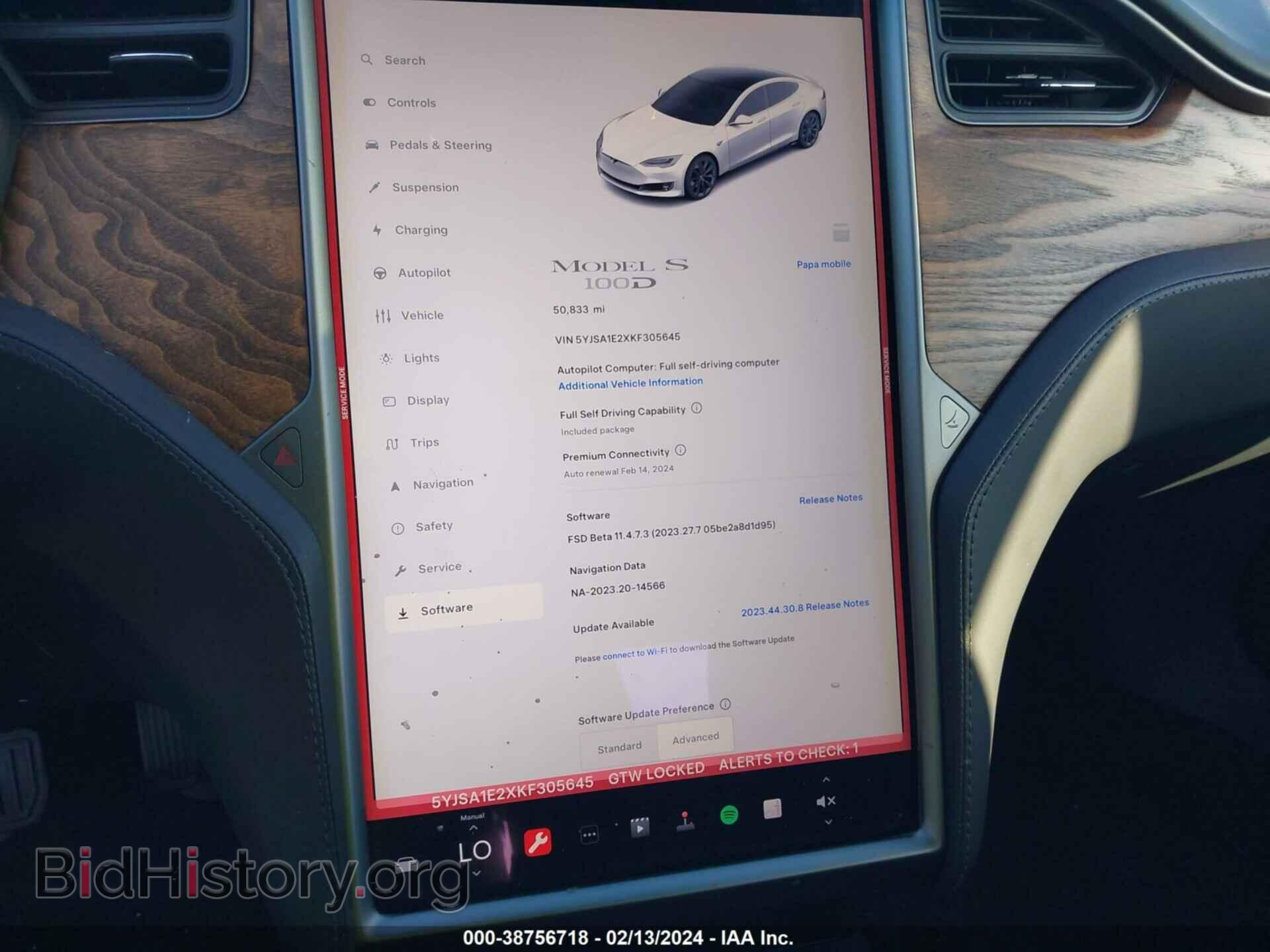 2019 TESLA MODEL S - VIN: 5YJSA1E2XKF305645 - Фото 7