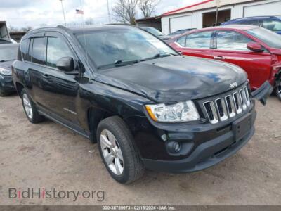 2012 Jeep COMPASS Sport, черный — VIN 1C4NJDBB4CD537914, IAAI
